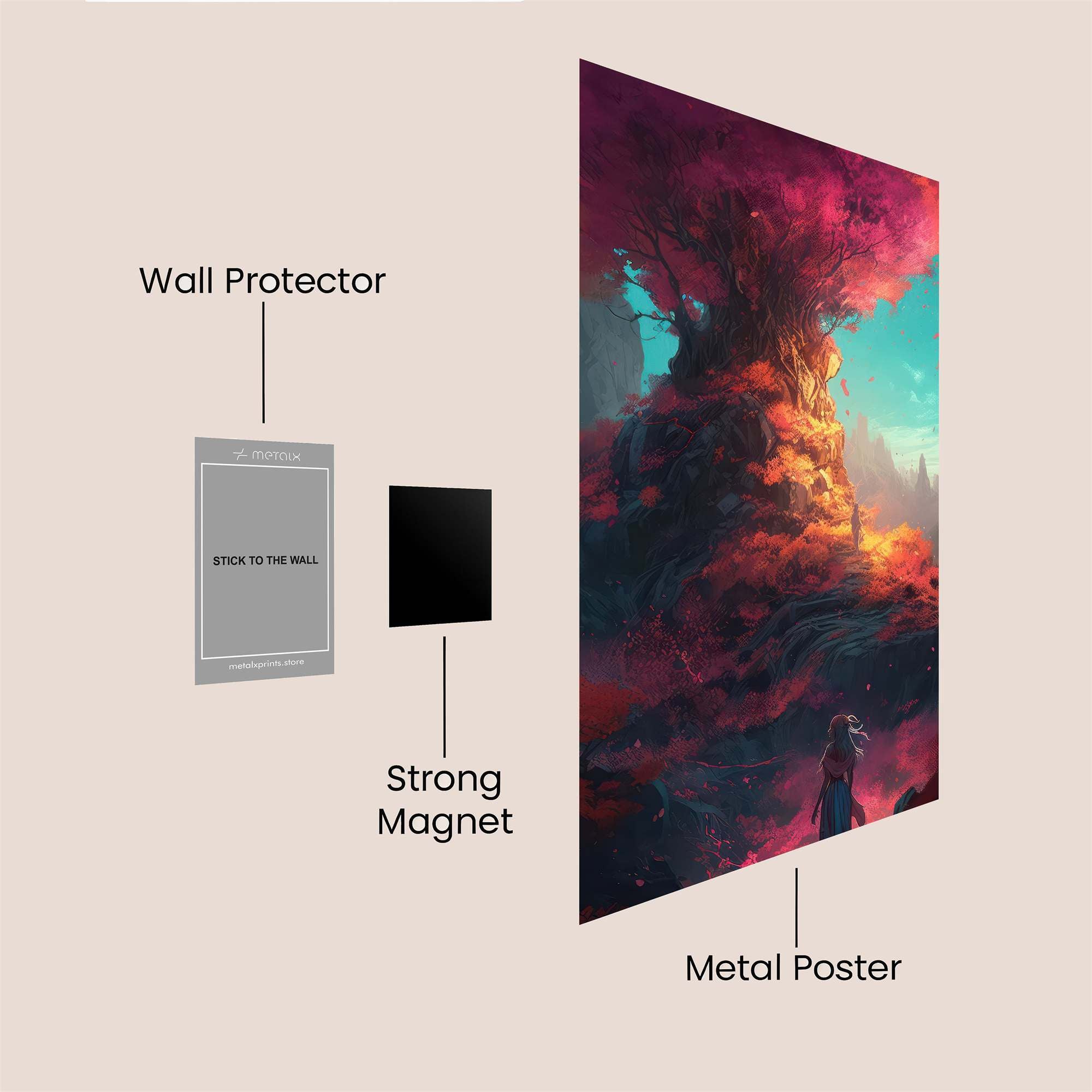 Ethereal Bloom Safe Wall Magnetic / M