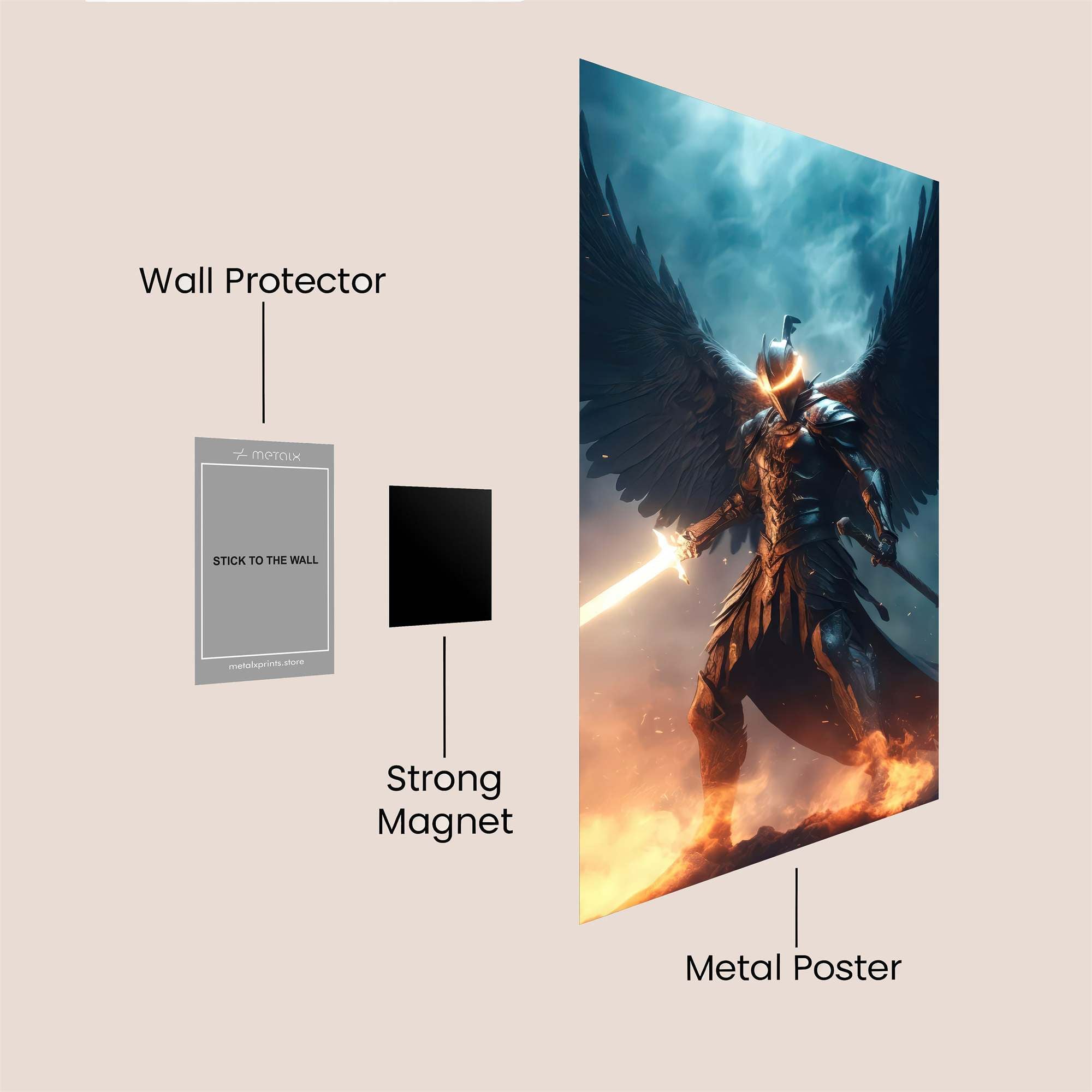 Azrael's Wrath Safe Wall Magnetic / M