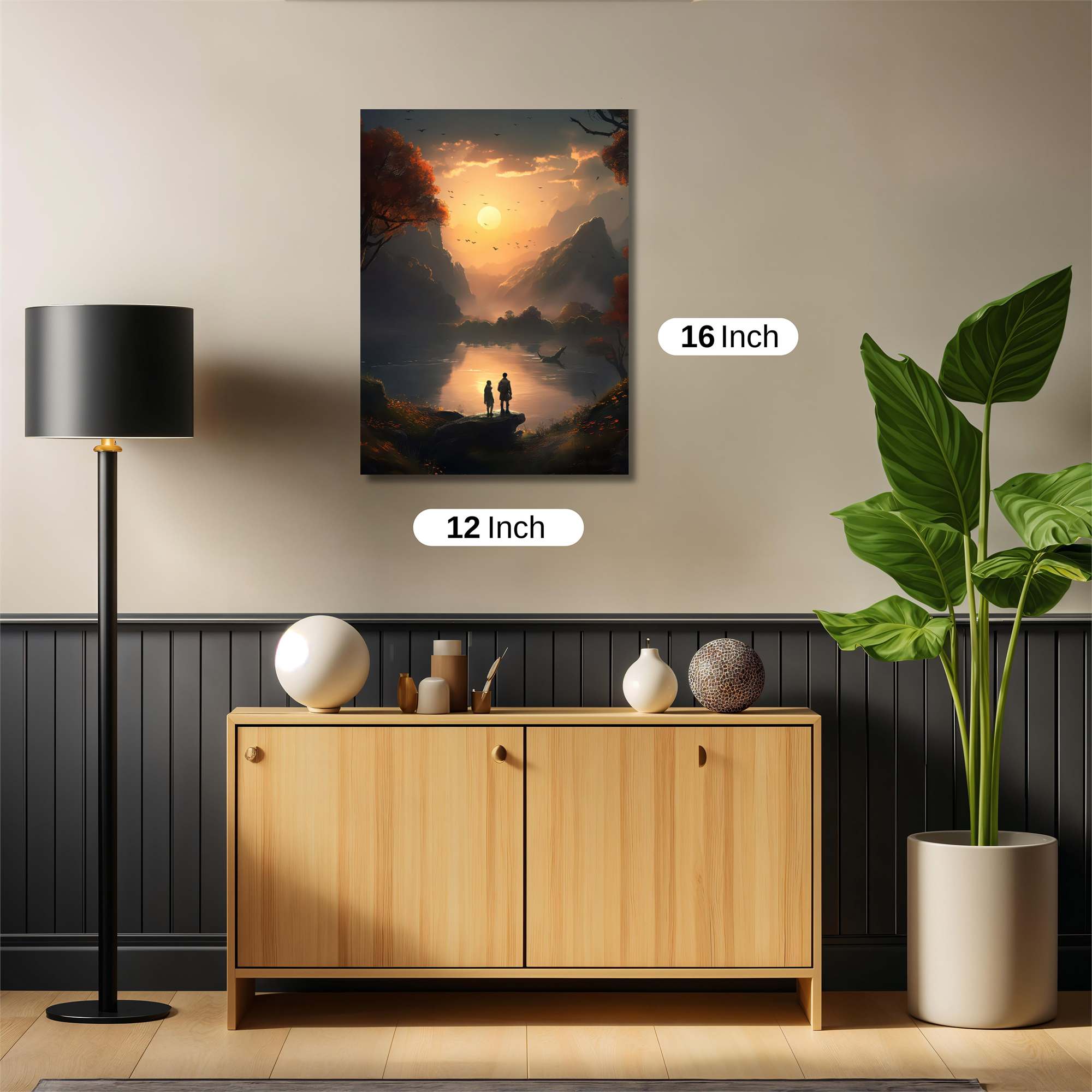 Sunset Serenity Safe Wall Magnetic / M