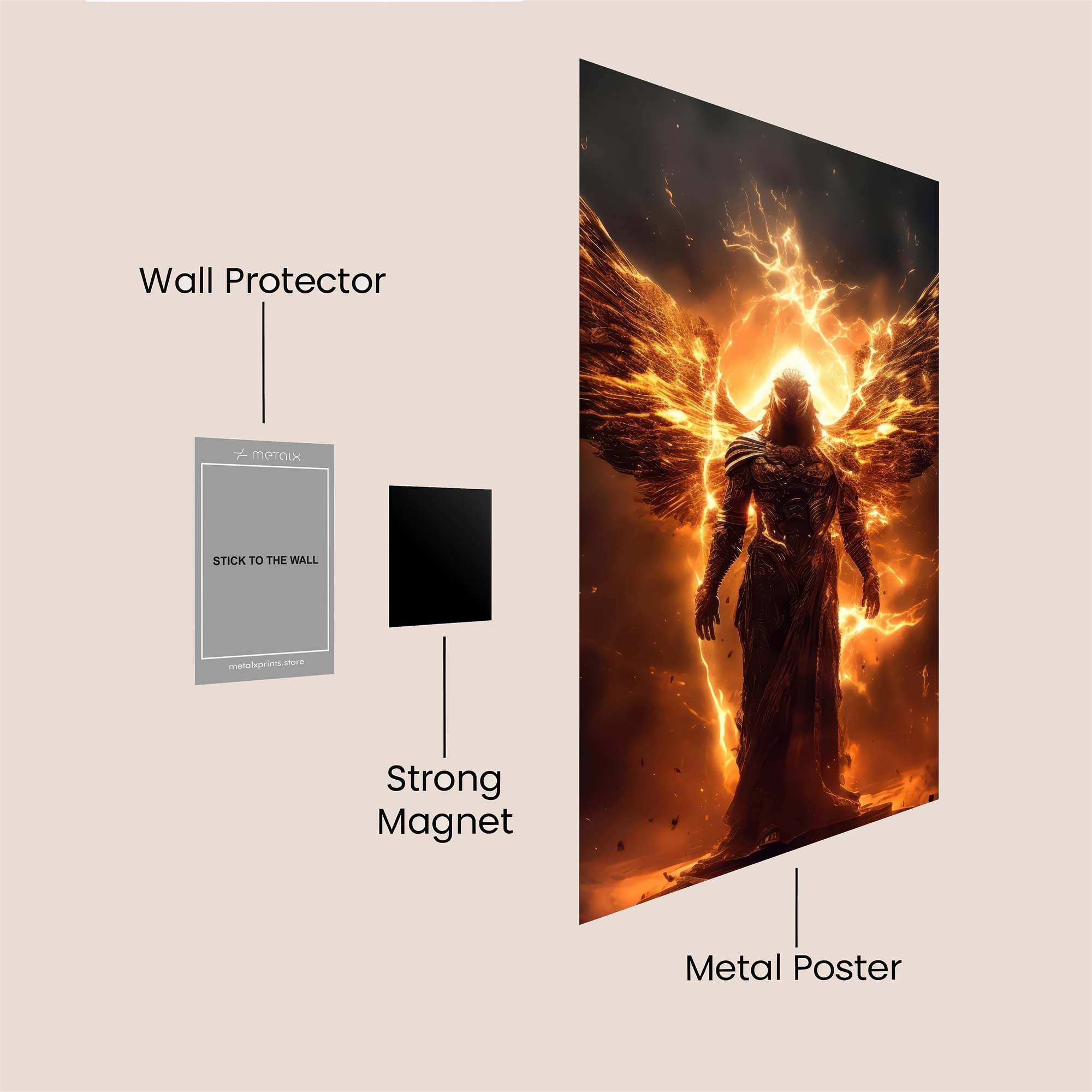 Archangel Blaze Safe Wall Magnetic / M