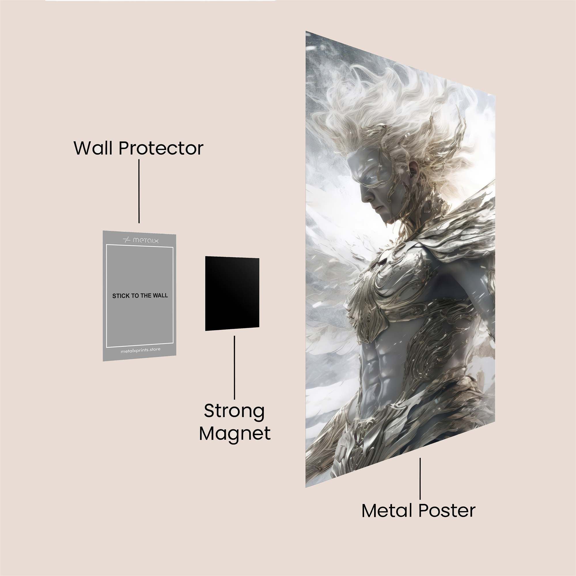 Angel Ascending Safe Wall Magnetic / M