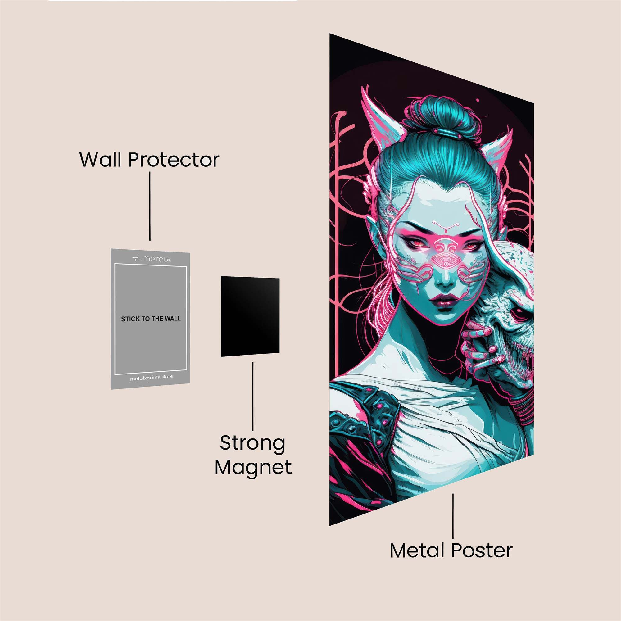 Demon Serenity Safe Wall Magnetic / M