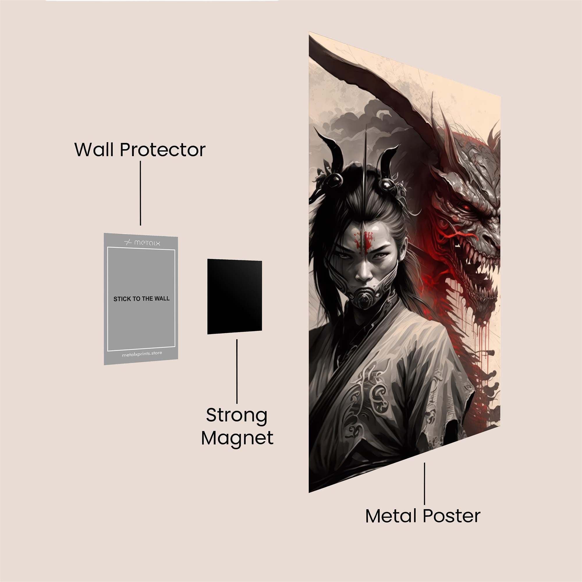 Demon's Wrath Safe Wall Magnetic / M