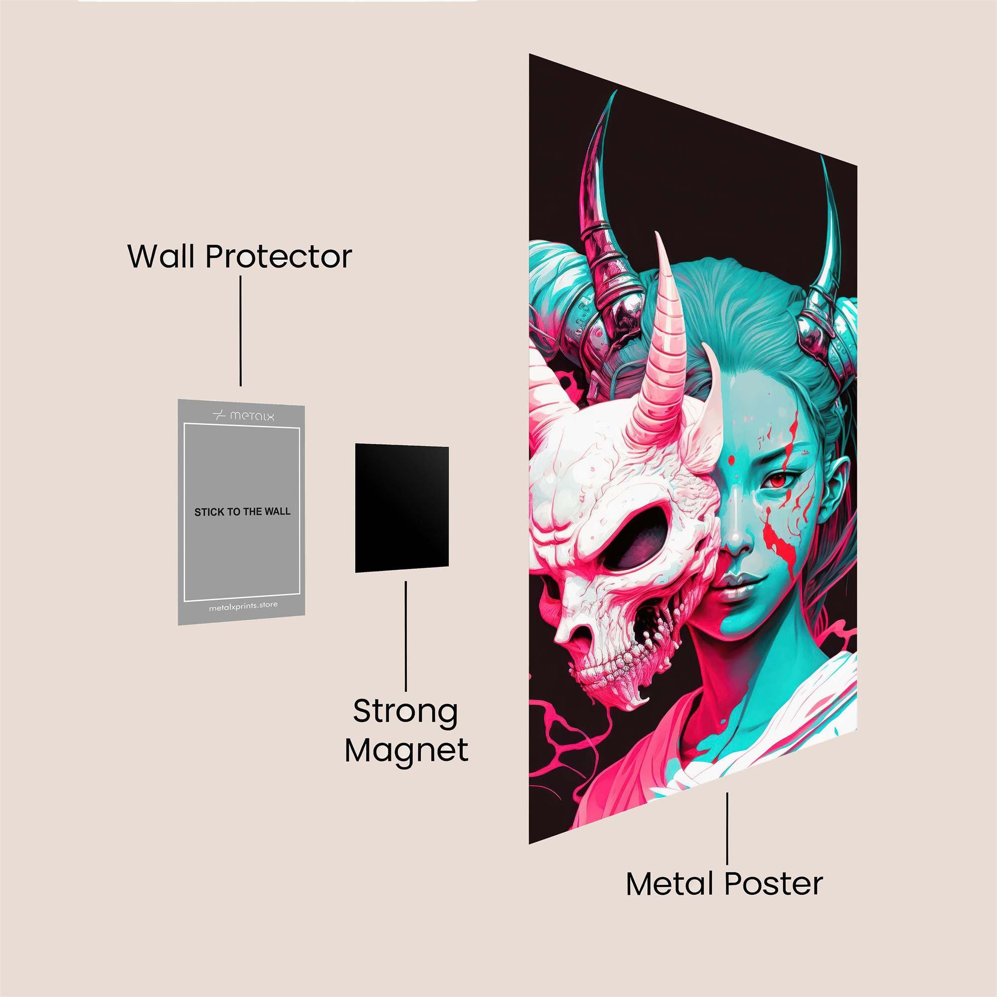 Demon Serenity Safe Wall Magnetic / M