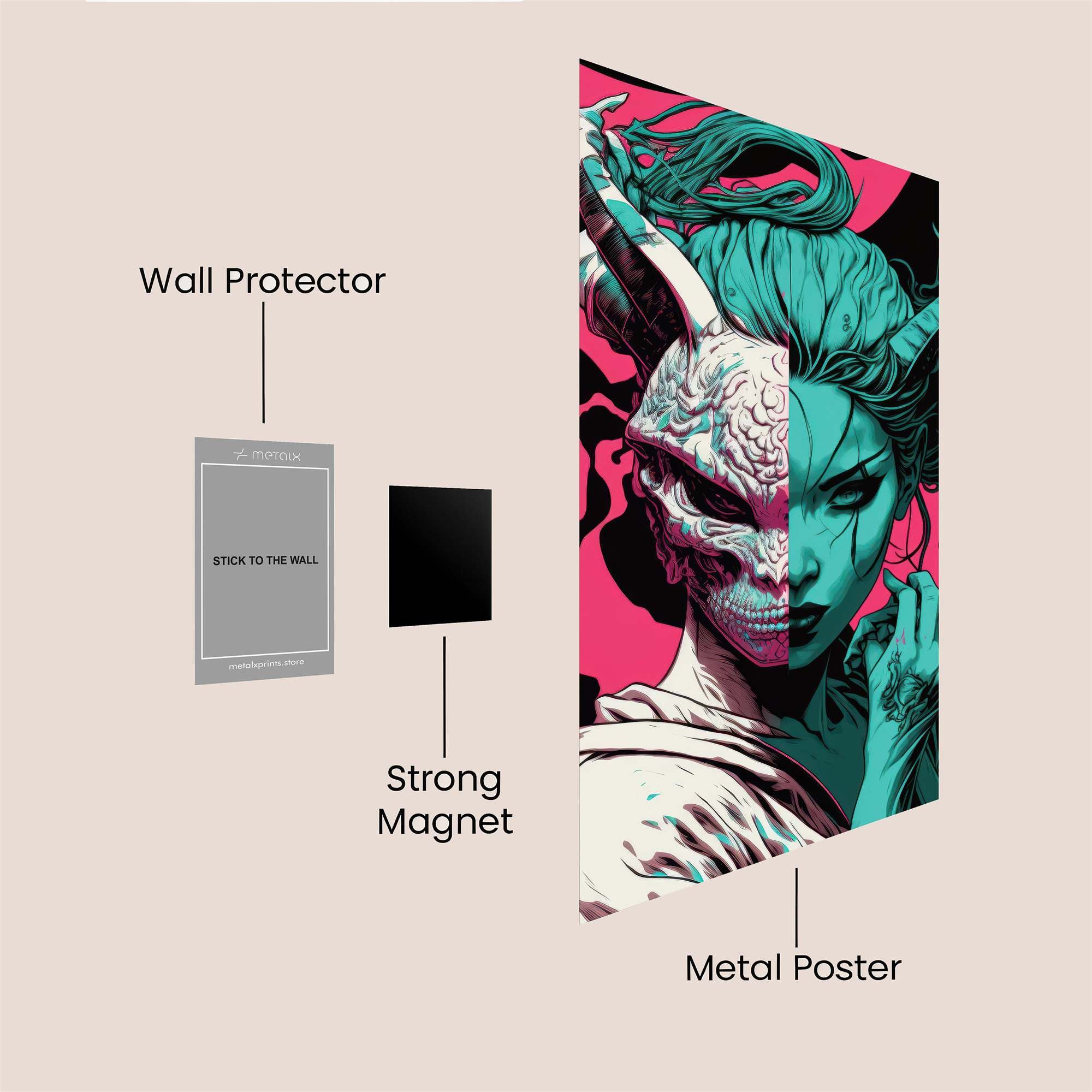 Demon Serenity Safe Wall Magnetic / M