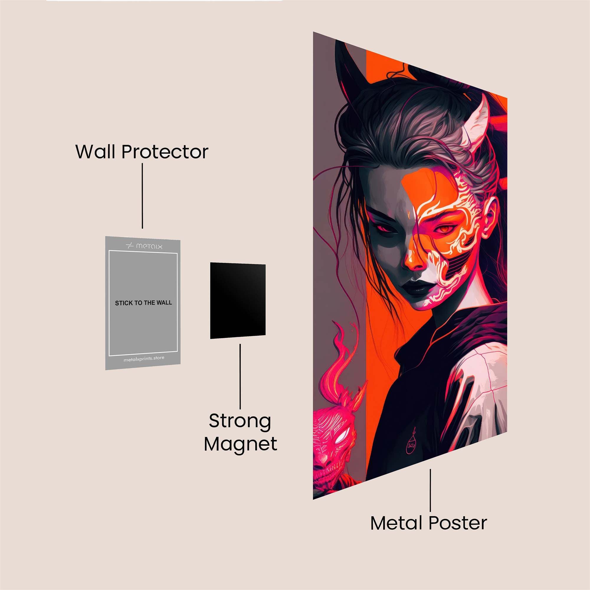 Demon Enigma Safe Wall Magnetic / M