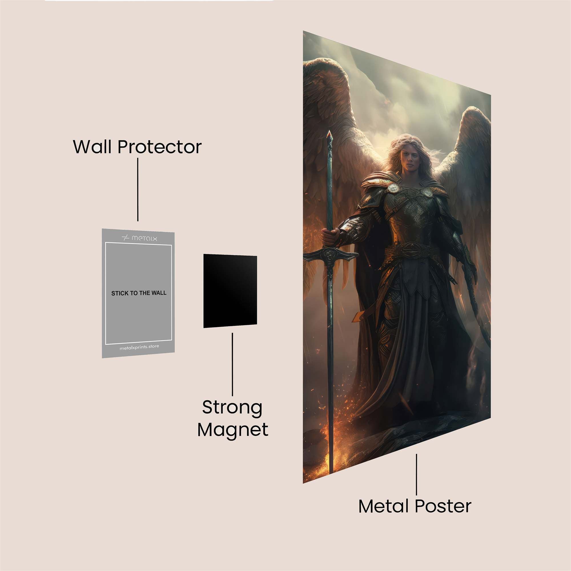 Archangel Dawn Safe Wall Magnetic / M