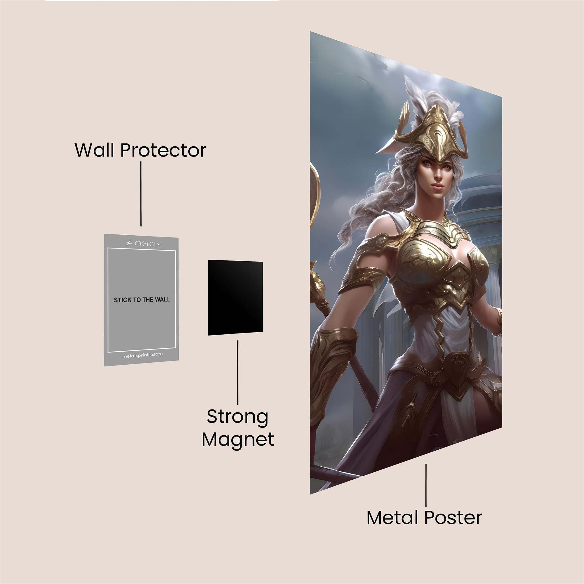 Athena Majestic Safe Wall Magnetic / M