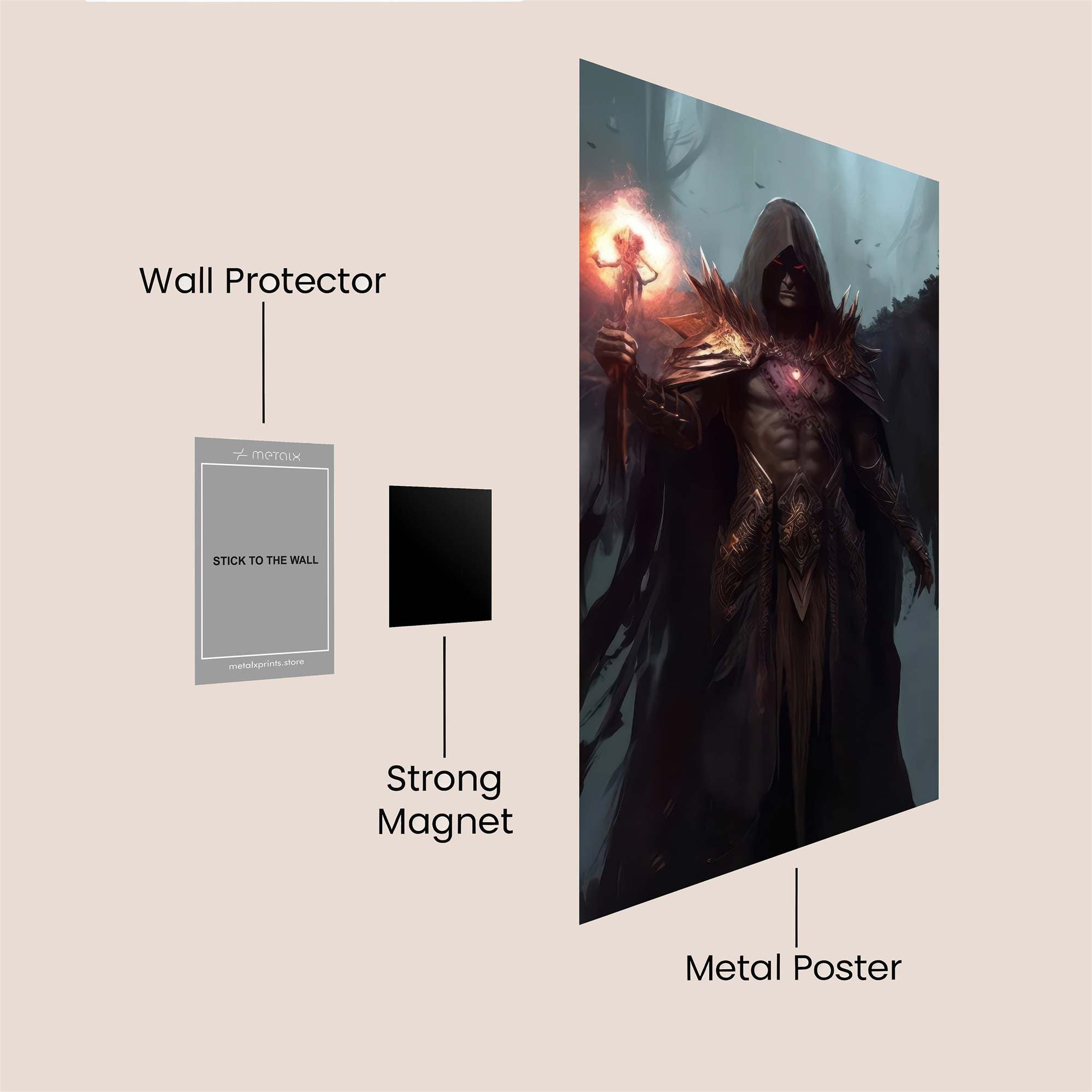 DarkAngel Safe Wall Magnetic / M