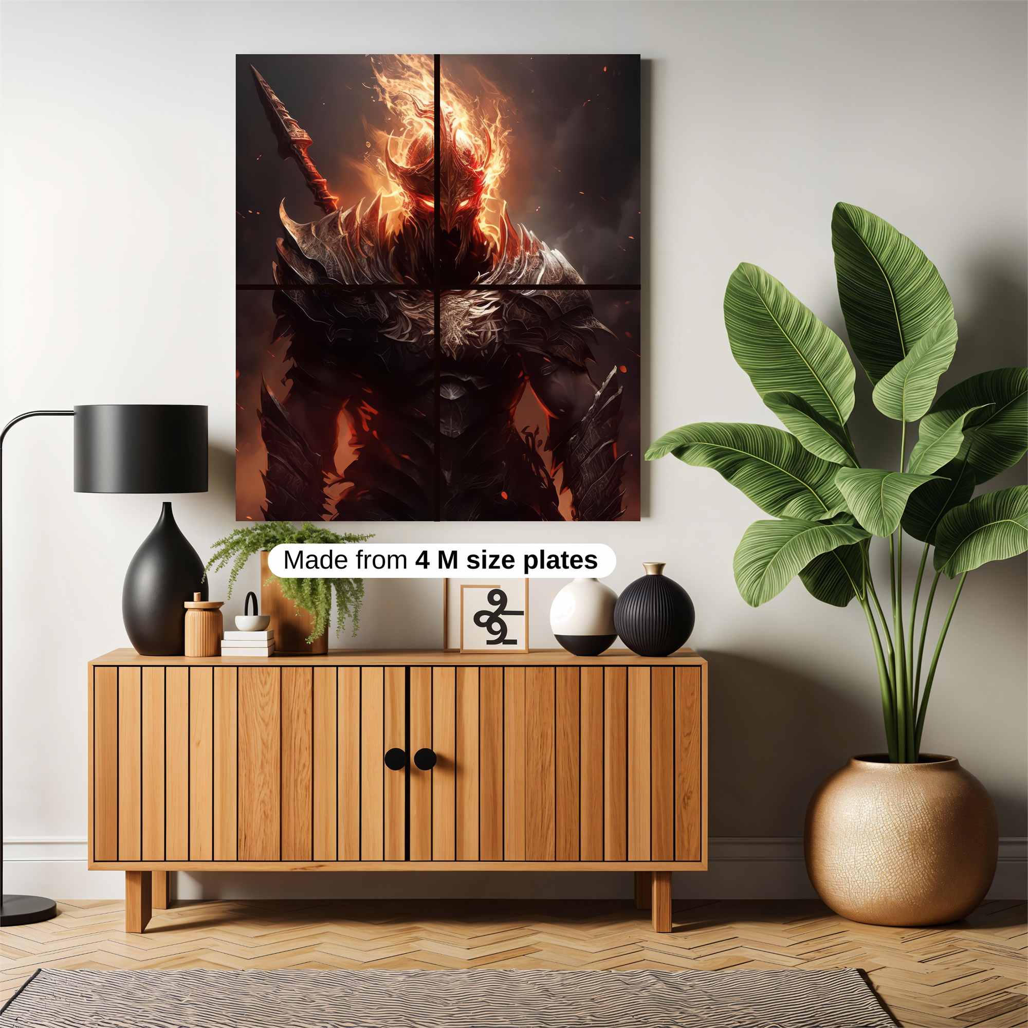 Flame Warrior Safe Wall Magnetic / M