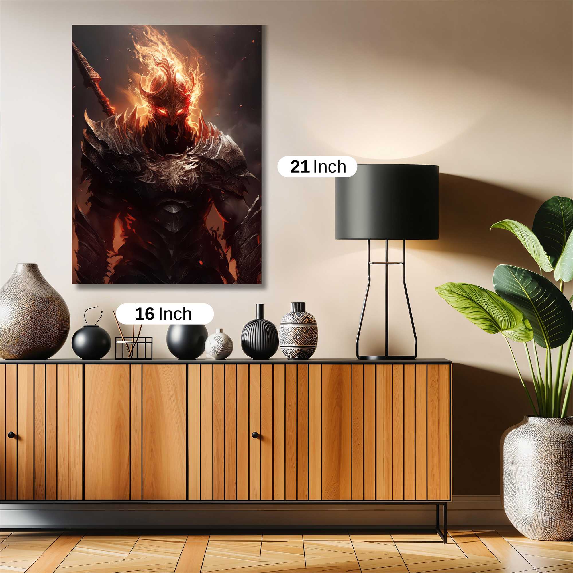 Flame Warrior Safe Wall Magnetic / M