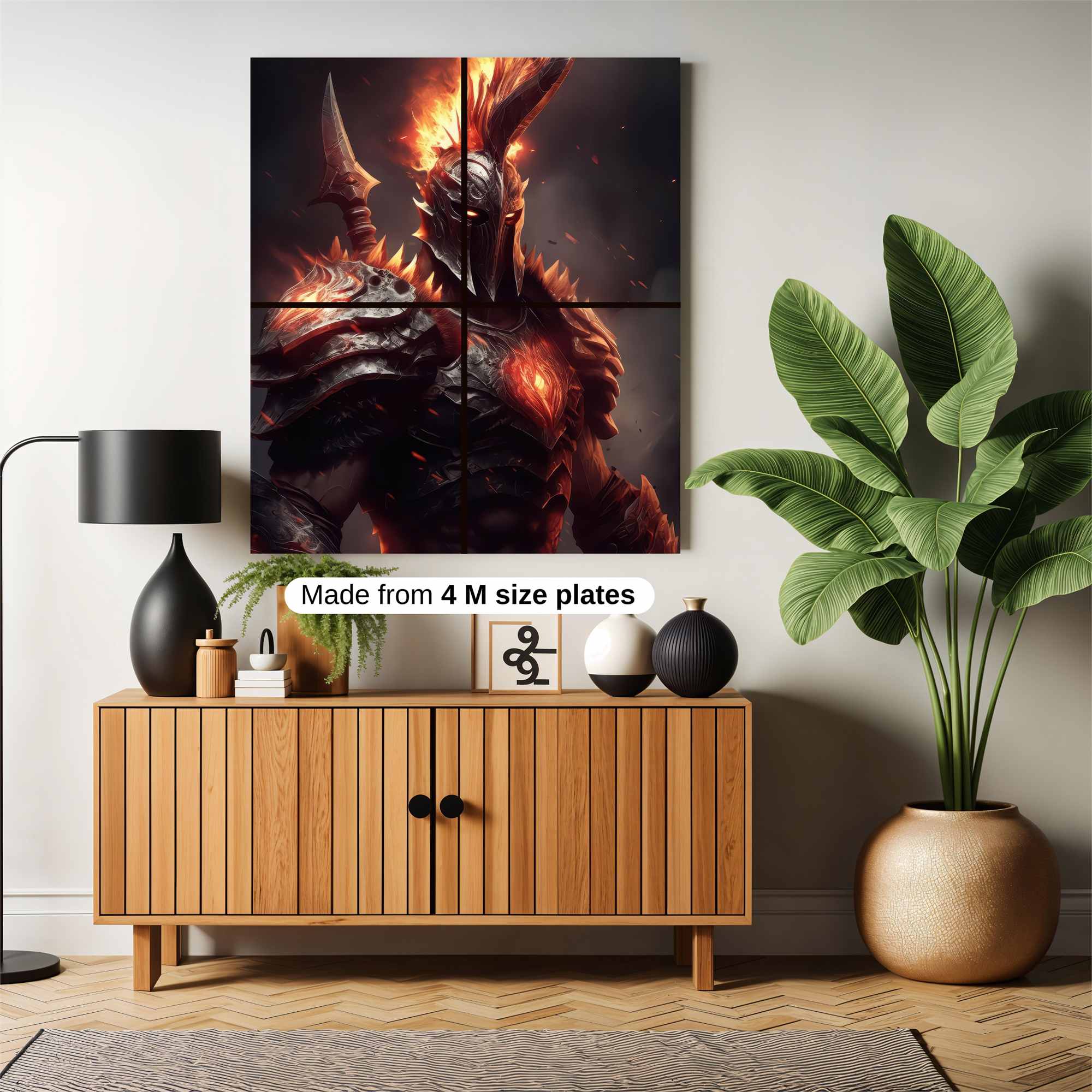 Flaming Sentinel Safe Wall Magnetic / M