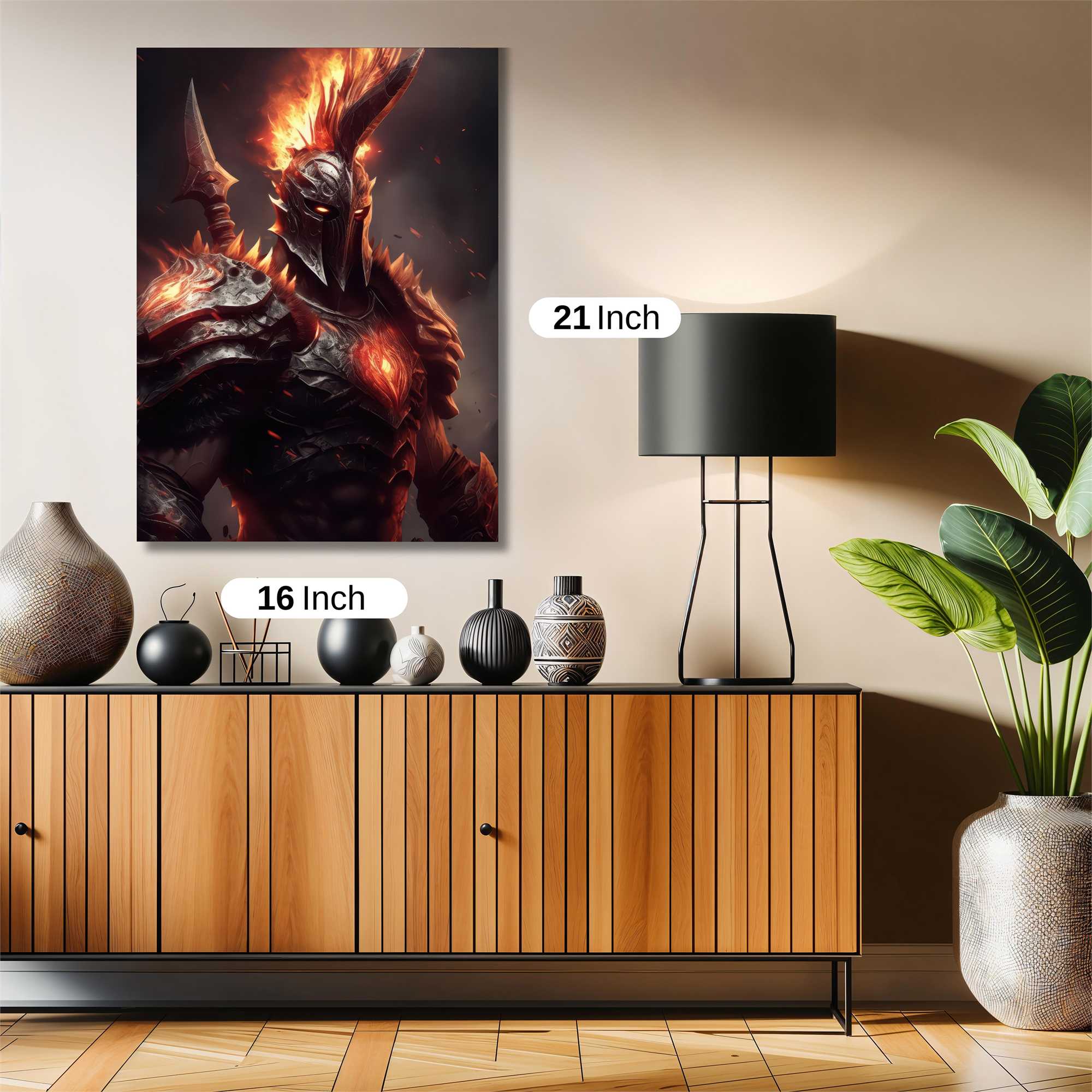 Flaming Sentinel Safe Wall Magnetic / M