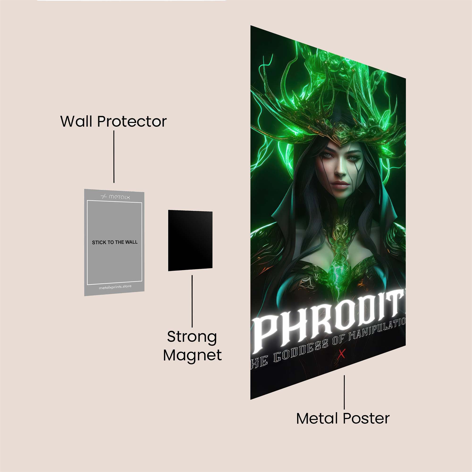 Angelic Sentinel Safe Wall Magnetic / M