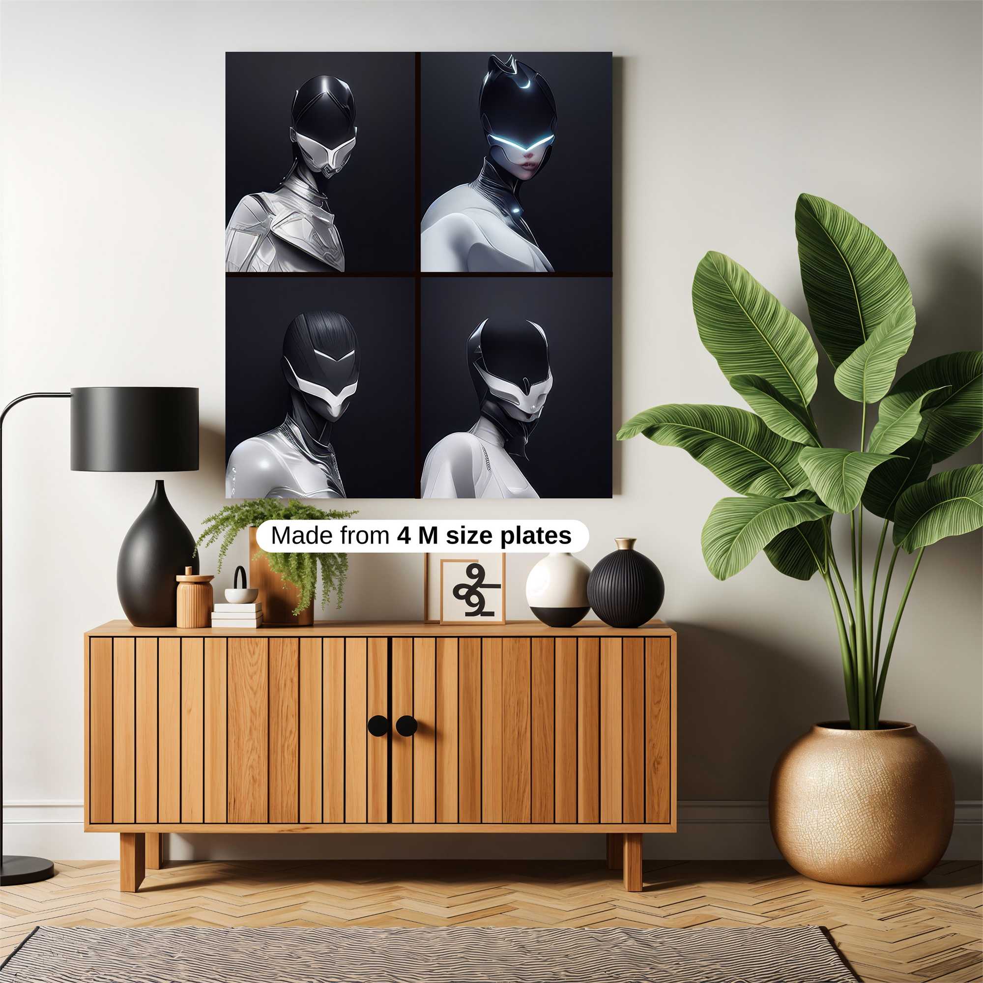 Futuristic Elegance Safe Wall Magnetic / M