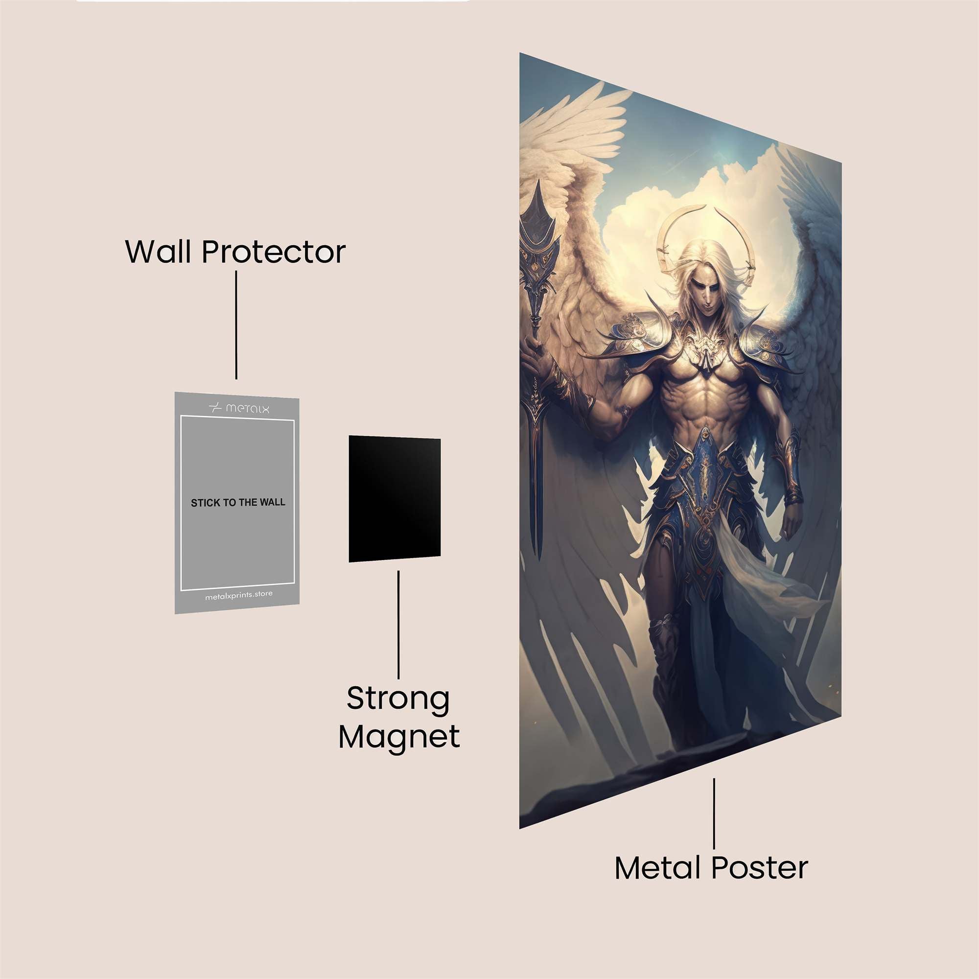 Angel Ascendant Safe Wall Magnetic / M