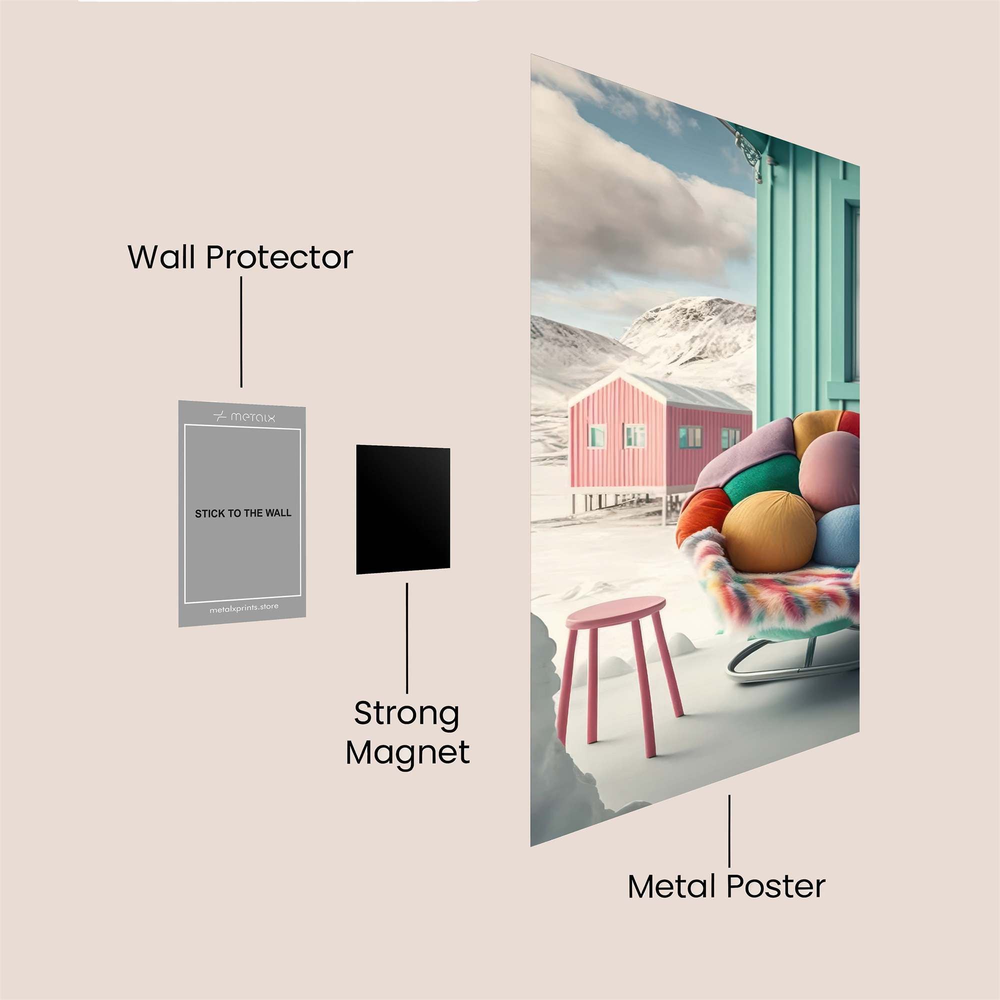 Arctic Coziness Safe Wall Magnetic / M