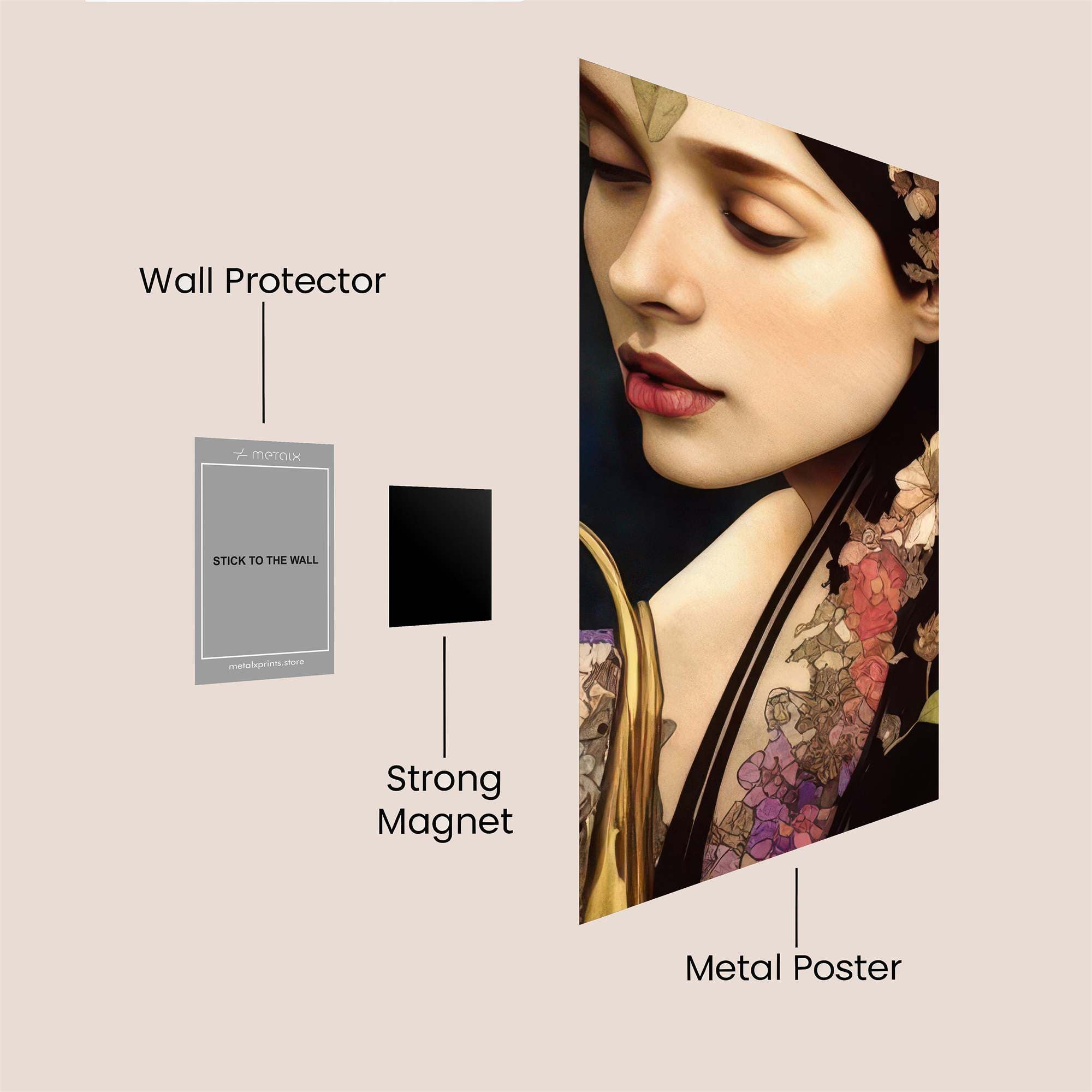 Floral Enigma Safe Wall Magnetic / M