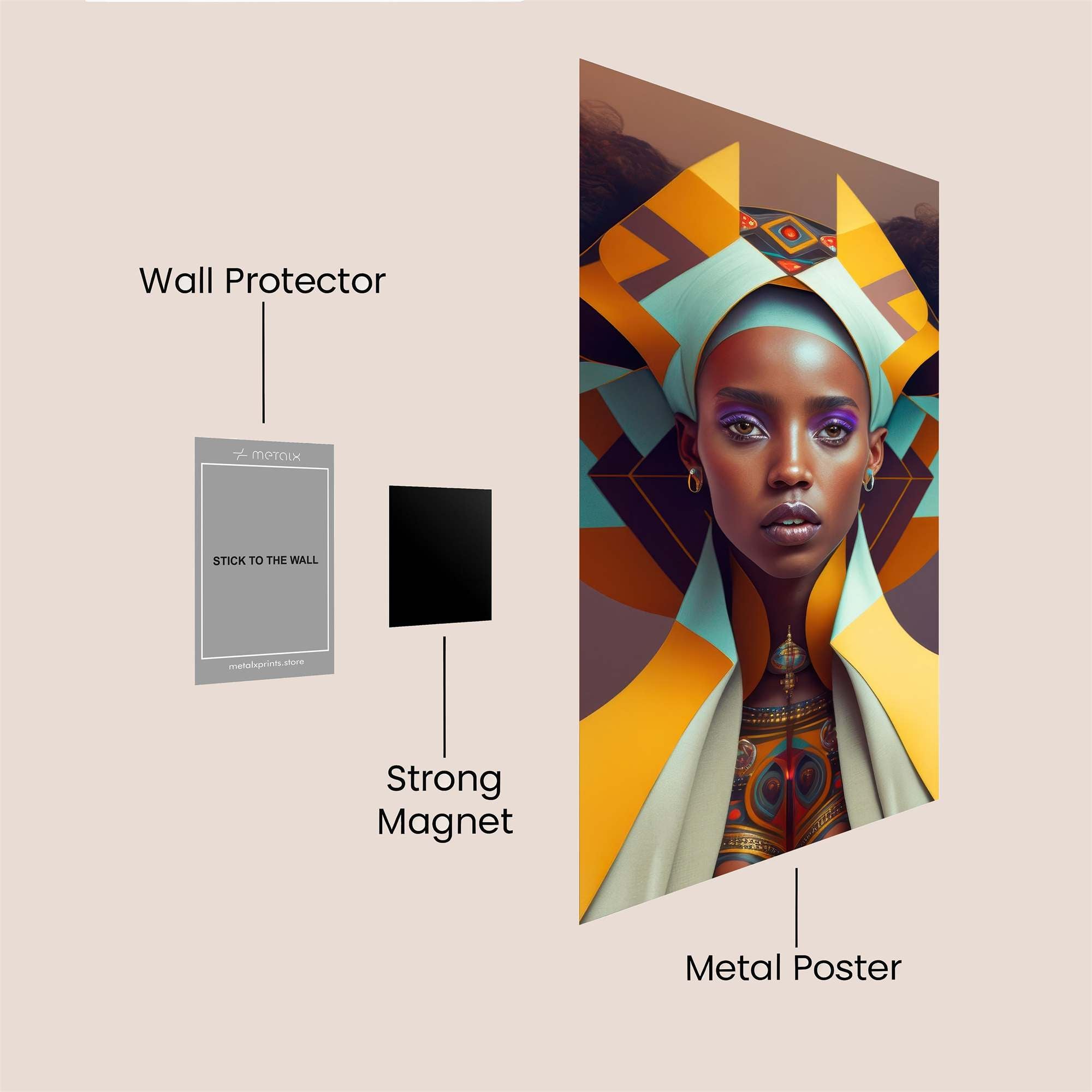 AfroFuturist Safe Wall Magnetic / M