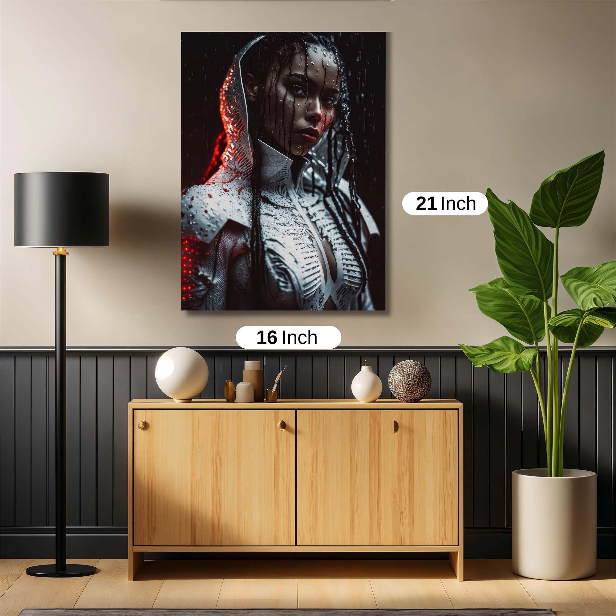 Cyberpunk Elegance Safe Wall Magnetic / M