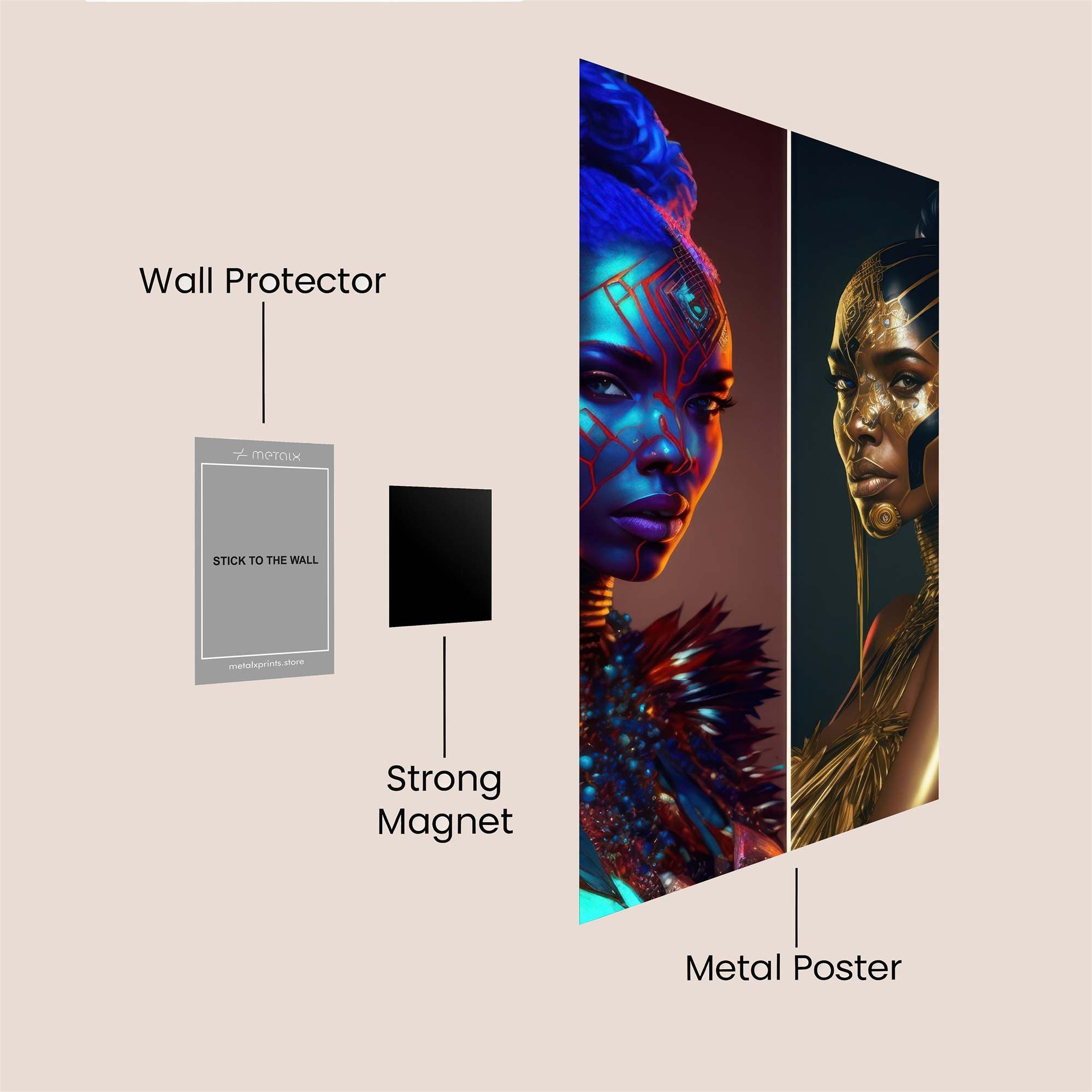 Luminous Elegance Safe Wall Magnetic / M