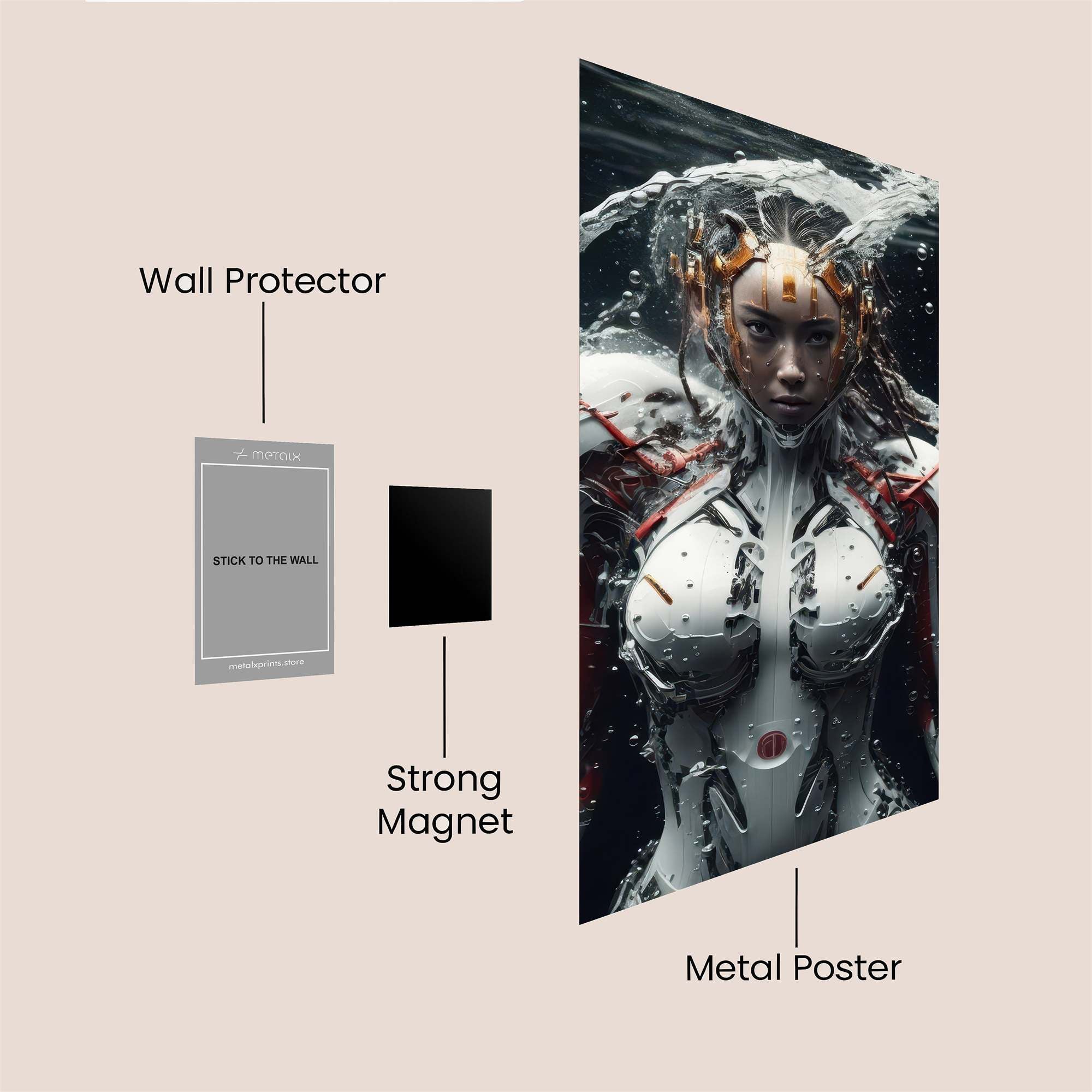 Cyber Splash Safe Wall Magnetic / M