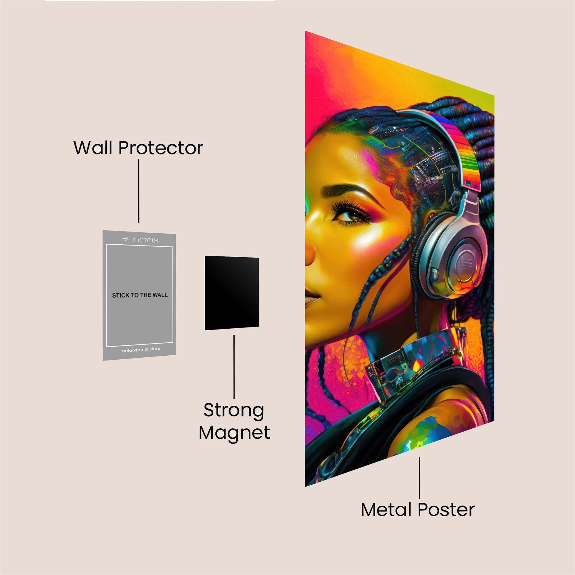 AfroFuturism Safe Wall Magnetic / M