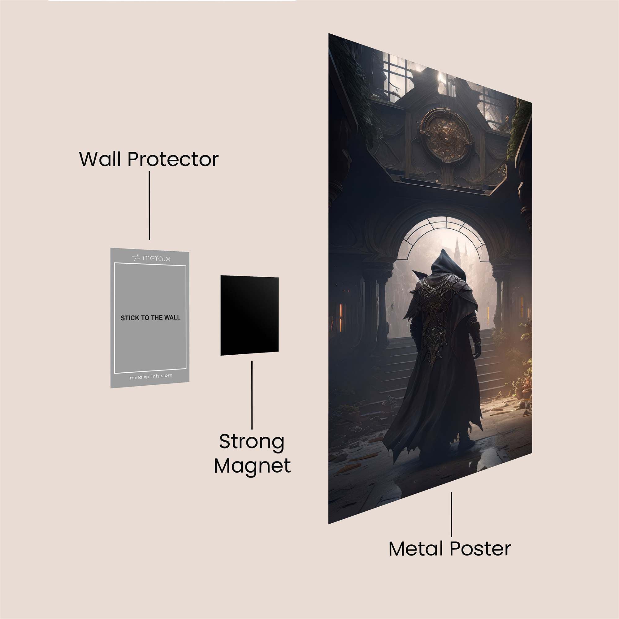 Assassin'sWhisper Safe Wall Magnetic / M