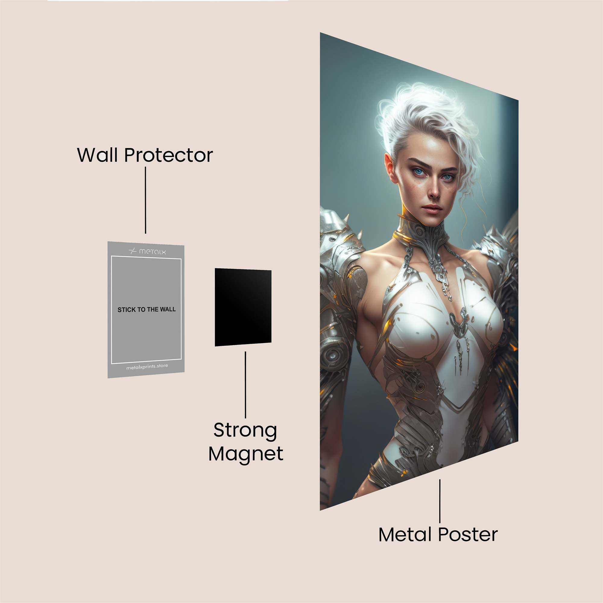 Angel Warrior Safe Wall Magnetic / M