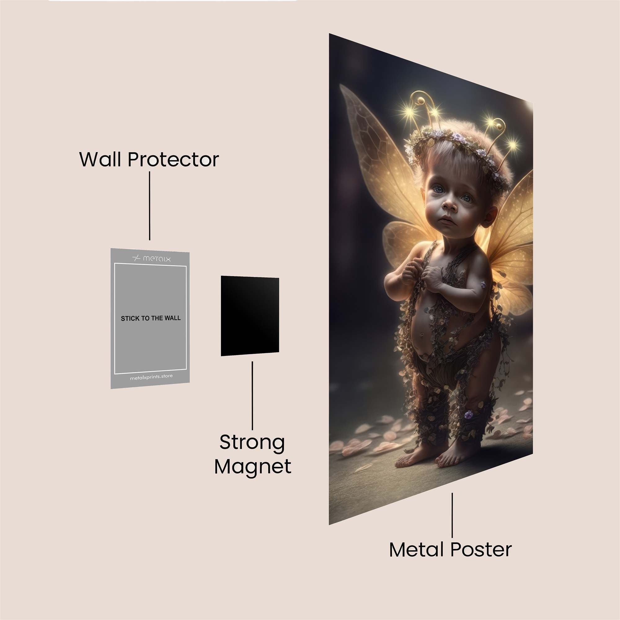 Fairy Serene Safe Wall Magnetic / M