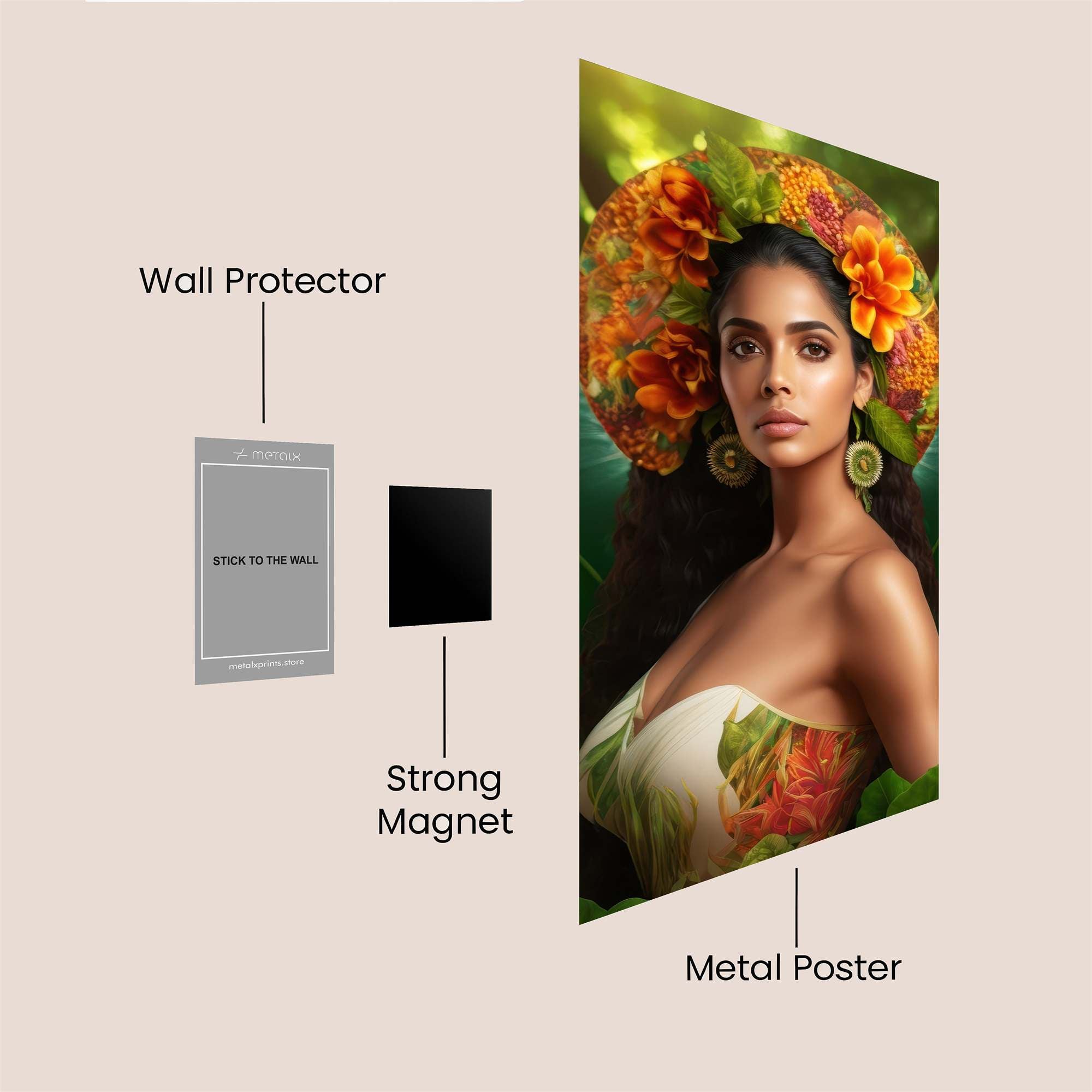 Floral Enchantment Safe Wall Magnetic / M