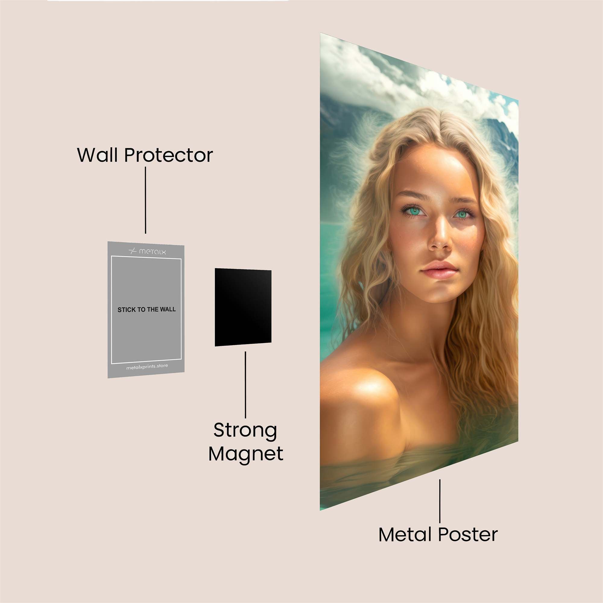 Siren Serenity Safe Wall Magnetic / M