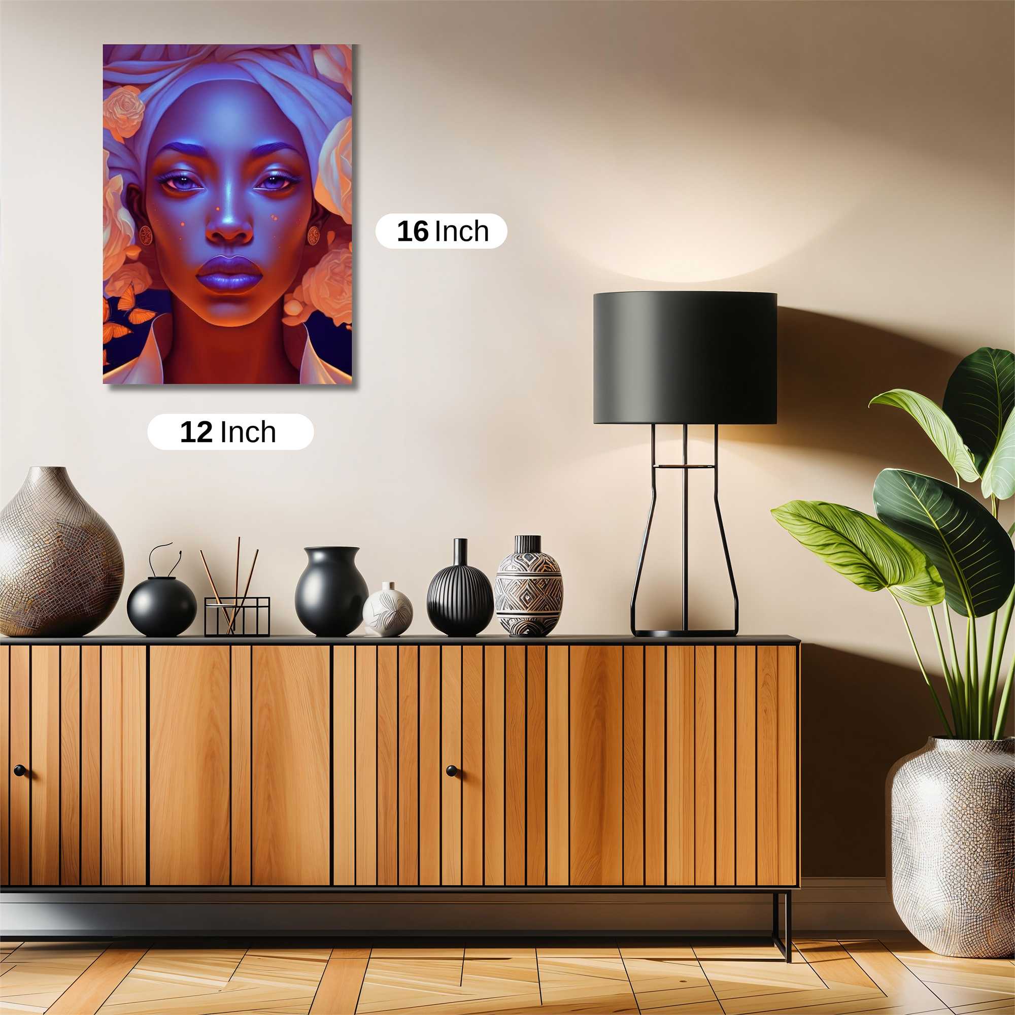 Floral Serenity Safe Wall Magnetic / M