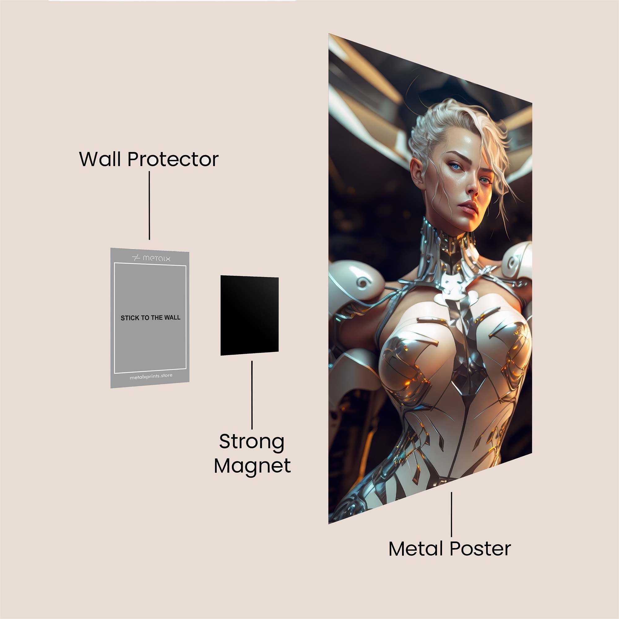 Cyber Queen Safe Wall Magnetic / M