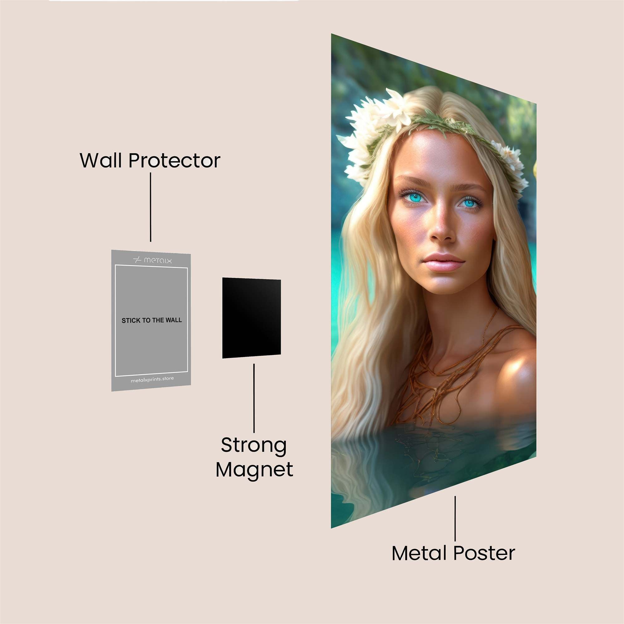 Nymphic Serenity Safe Wall Magnetic / M