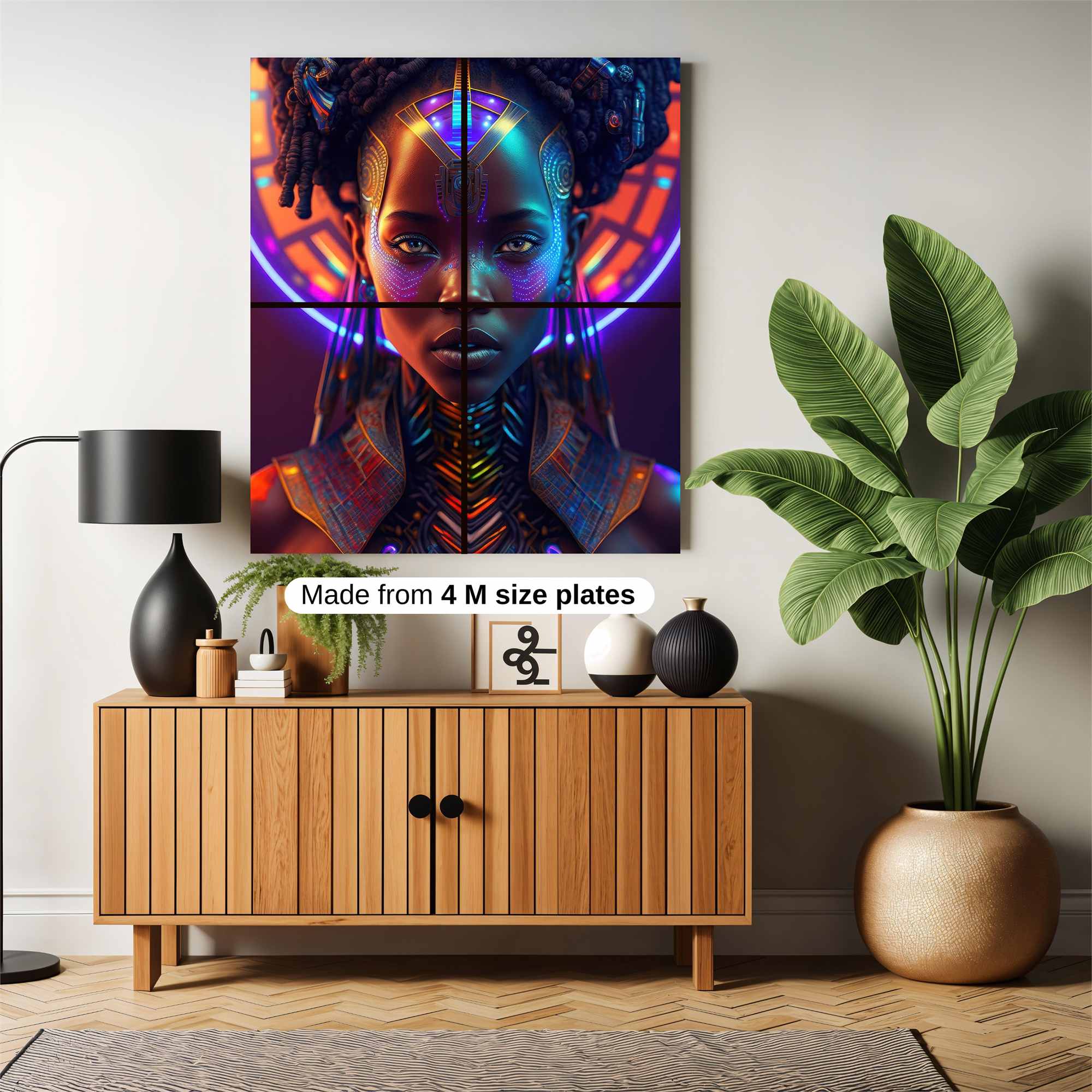 Afrofuturist Luminary Safe Wall Magnetic / M