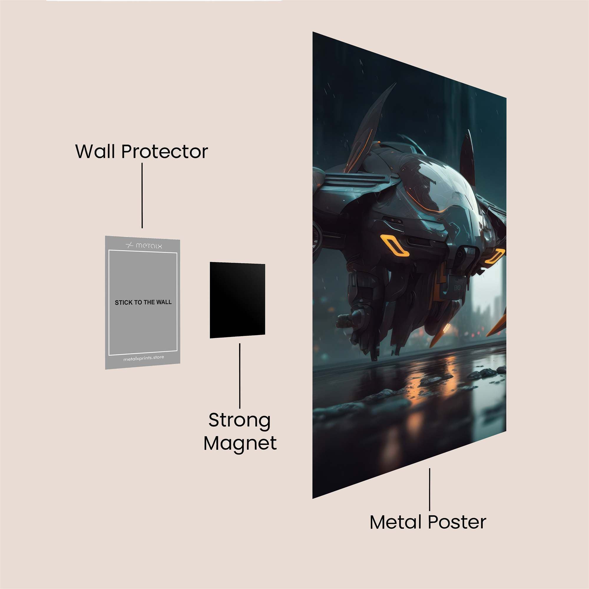 NightStalker Safe Wall Magnetic / M