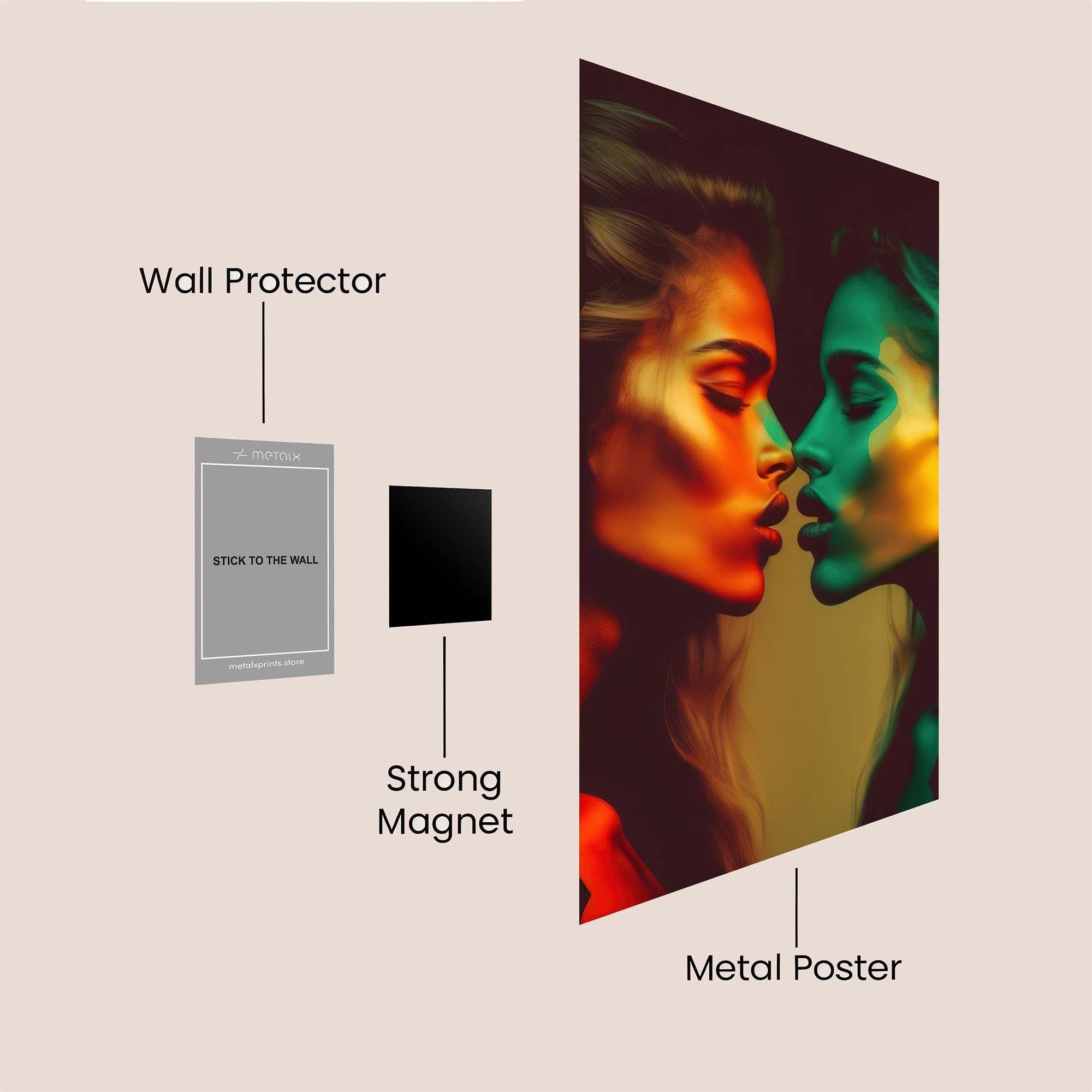 Faces Enigma Safe Wall Magnetic / M