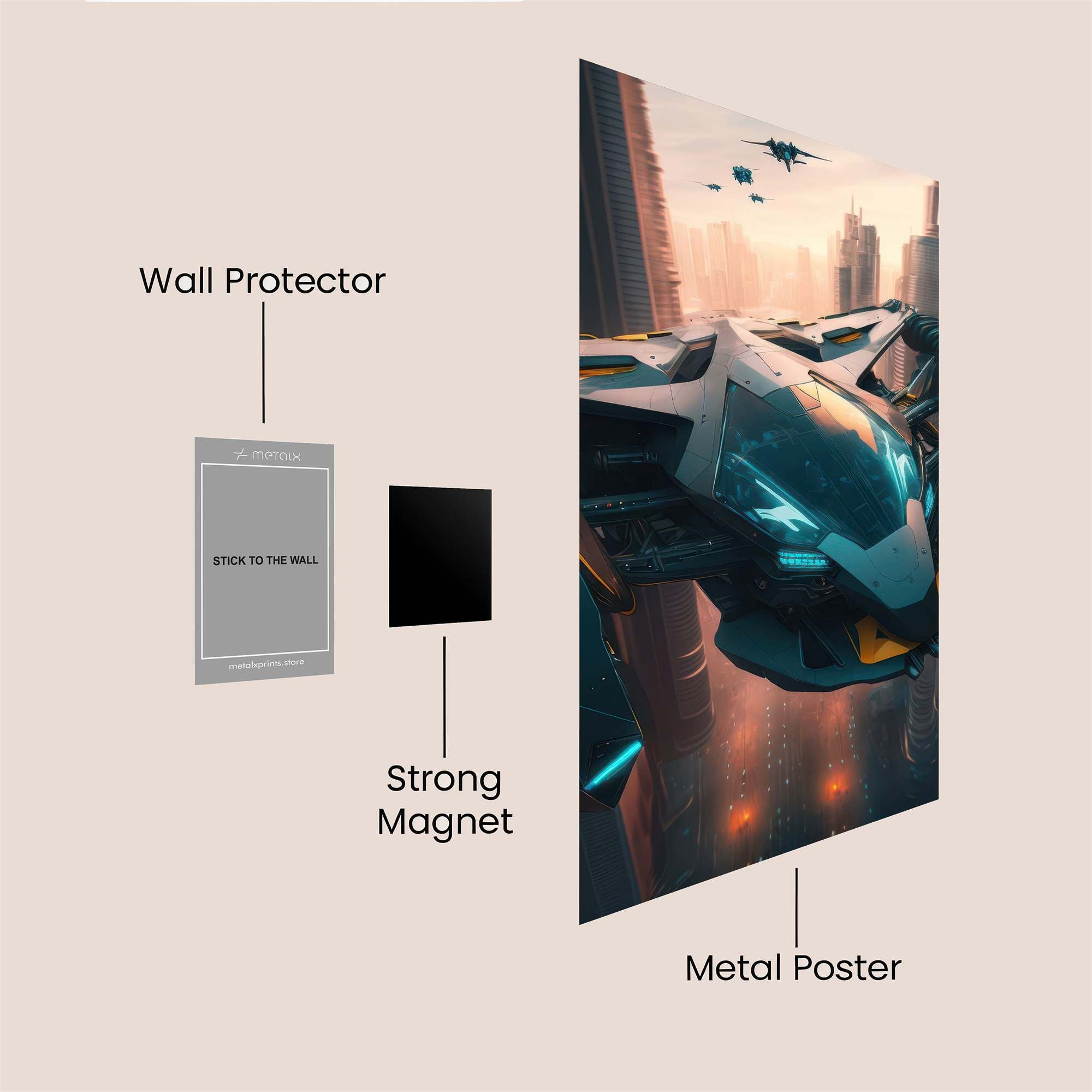 Skyward Surge Safe Wall Magnetic / M