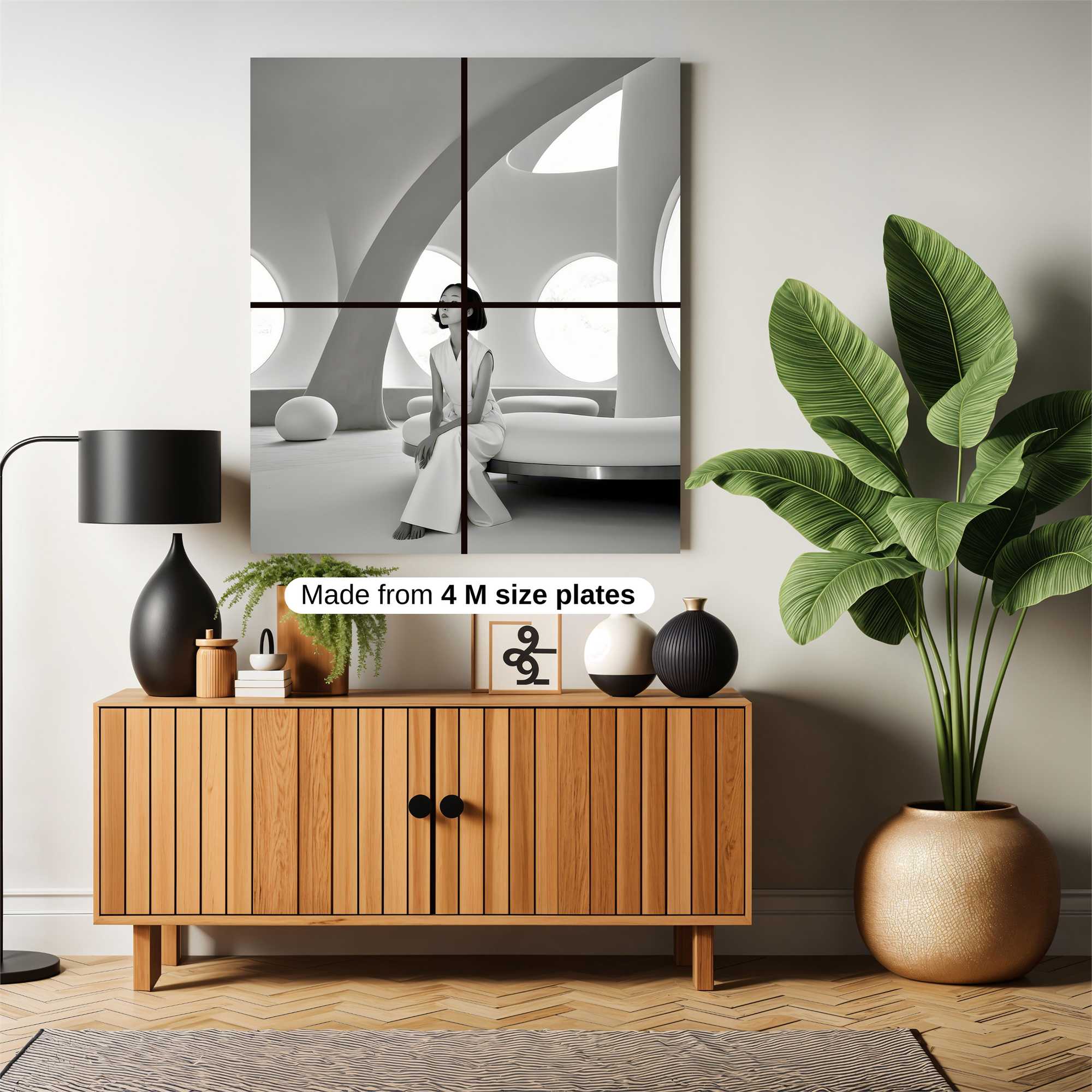 Futuristic Serenity Safe Wall Magnetic / M