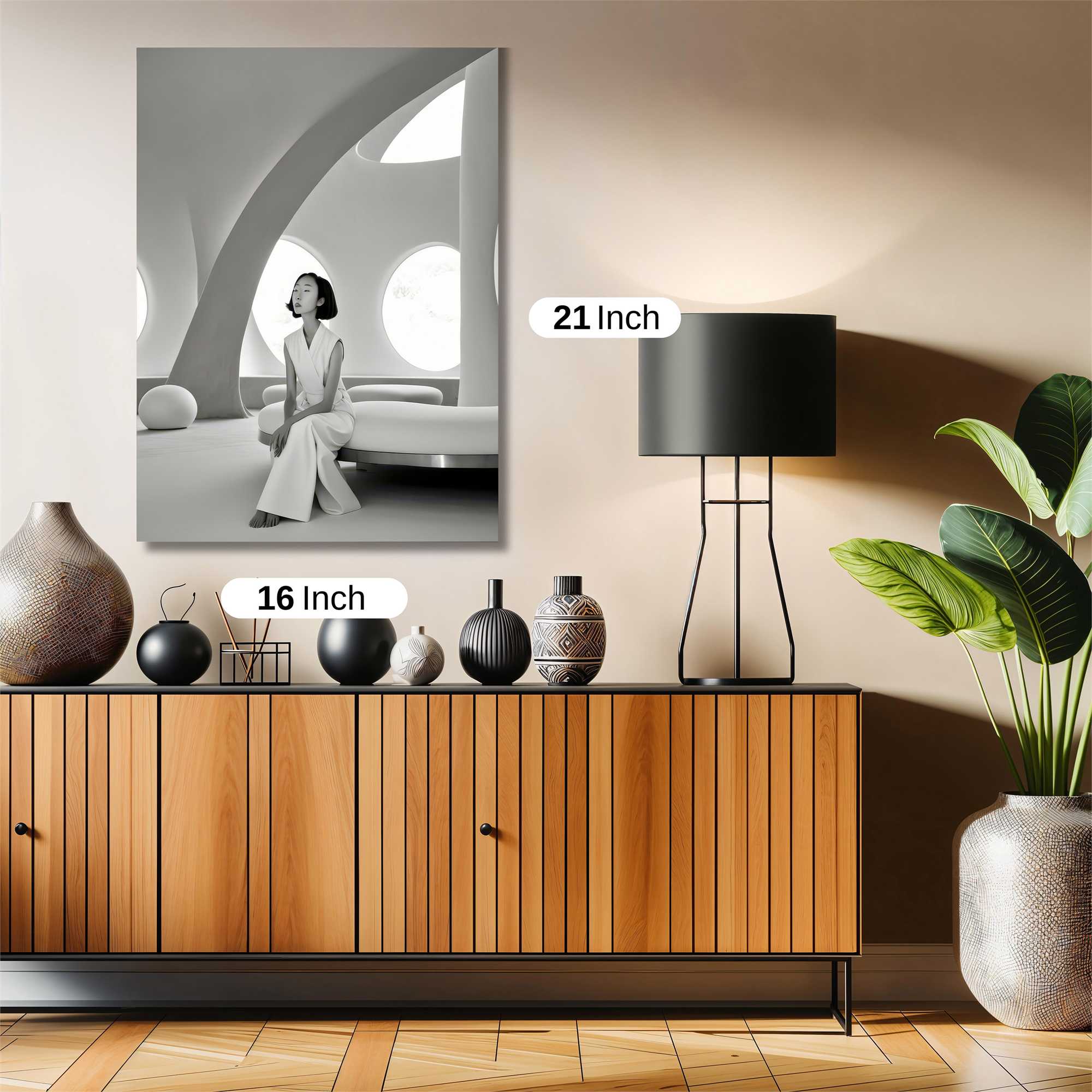 Futuristic Serenity Safe Wall Magnetic / M