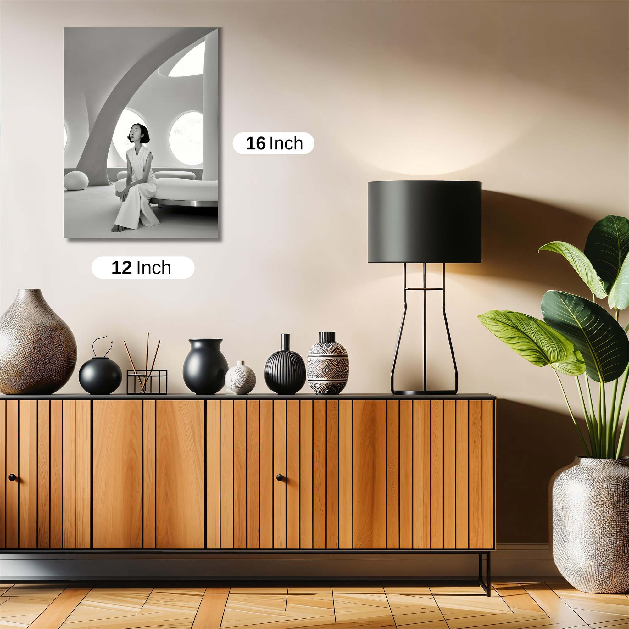 Futuristic Serenity Safe Wall Magnetic / M