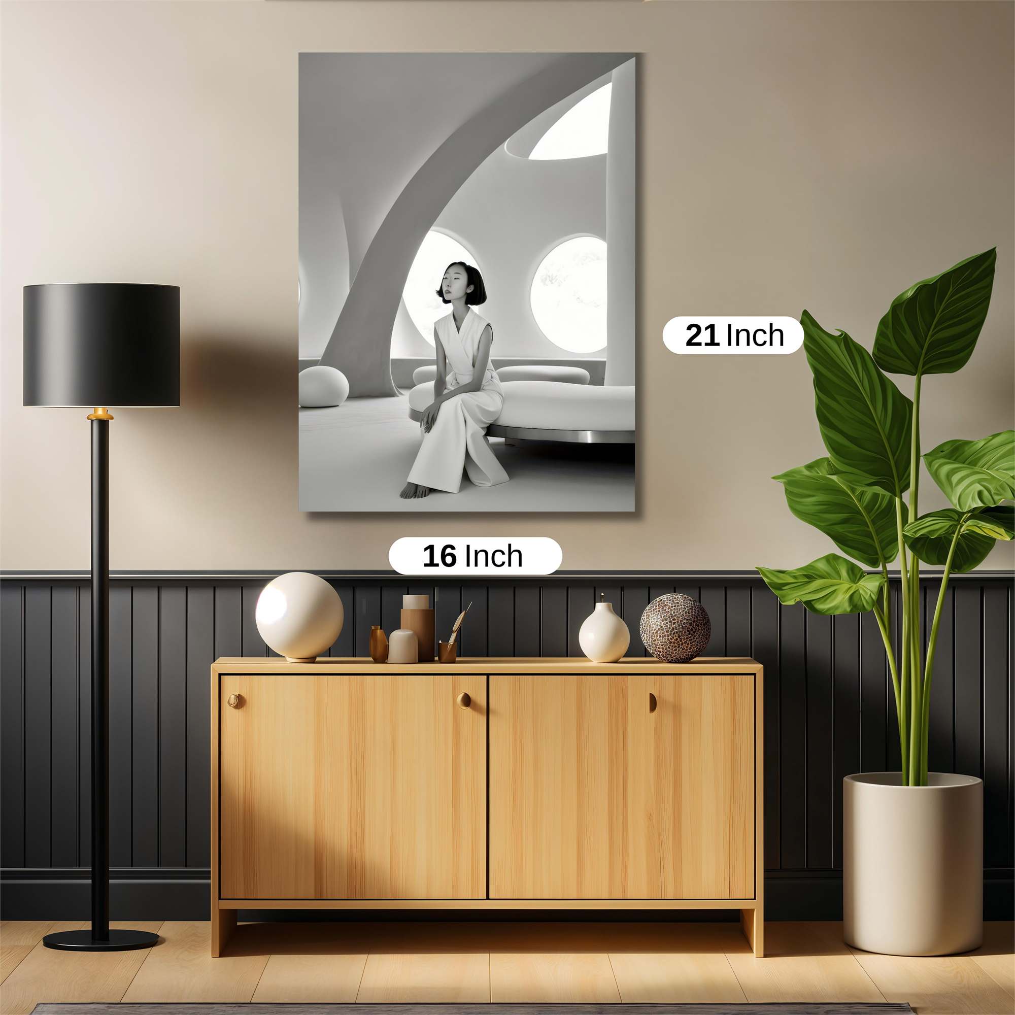 Futuristic Serenity Safe Wall Magnetic / M