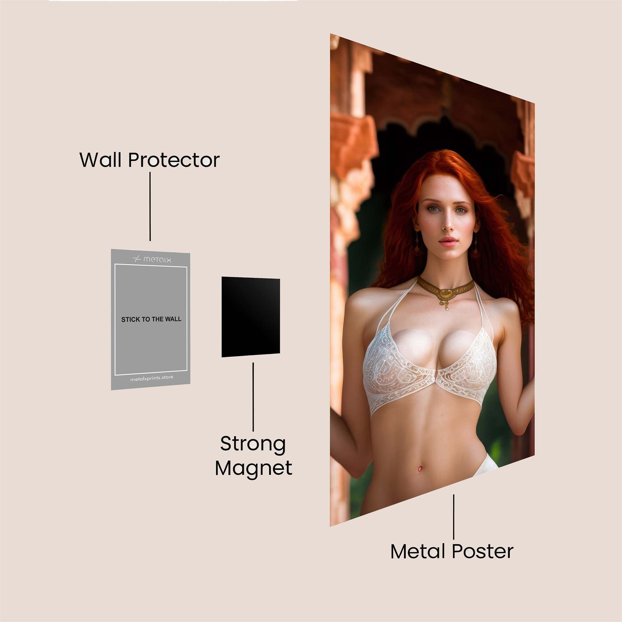 Temple Temptress Safe Wall Magnetic / M