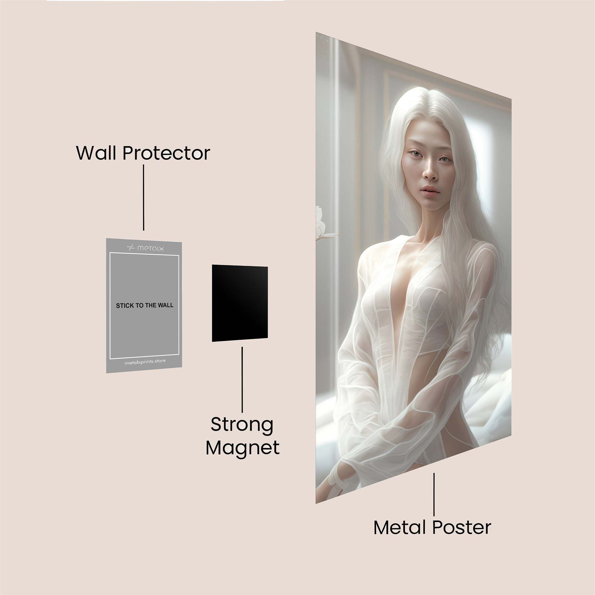 Ethereal Serenity Safe Wall Magnetic / M