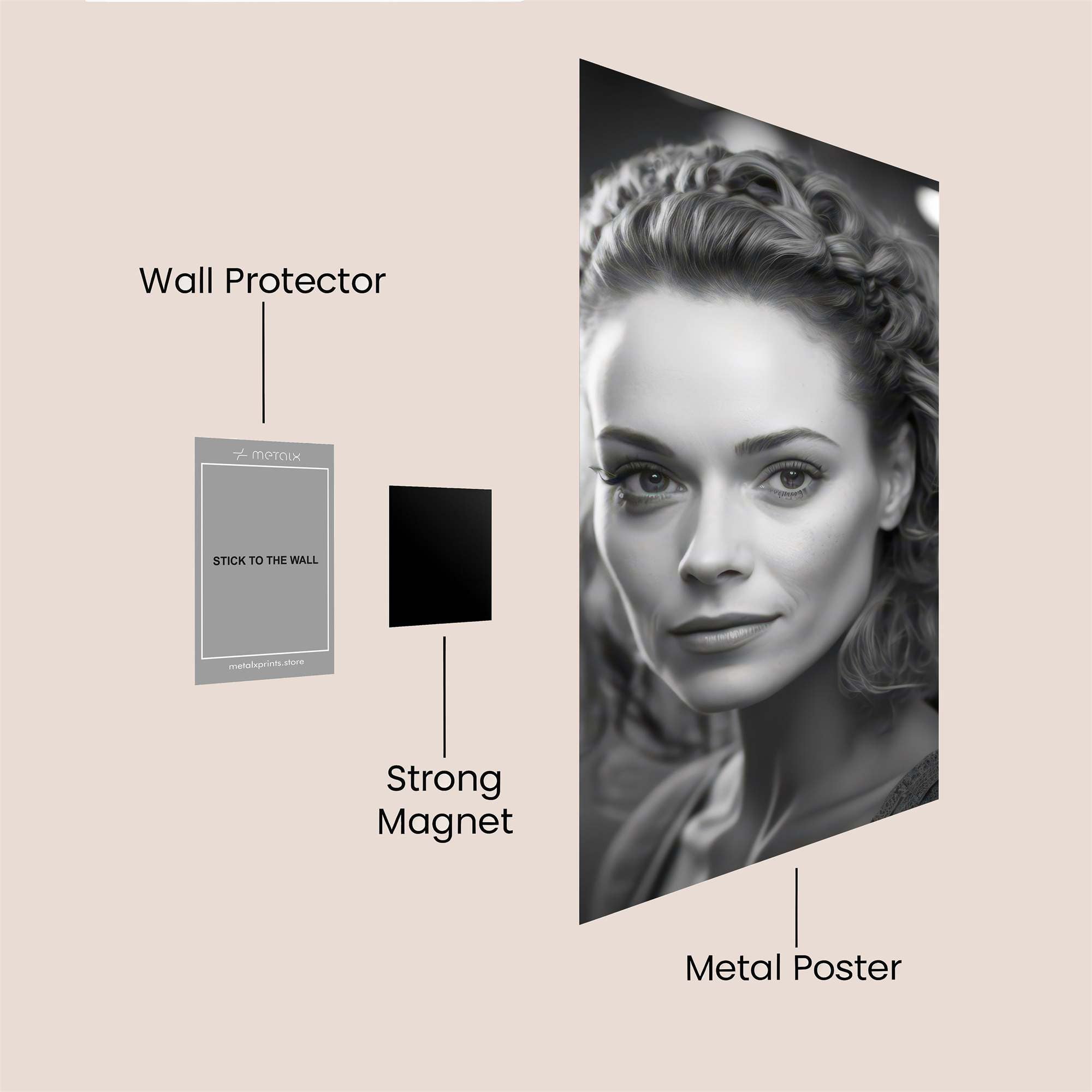 Curls Enigmatic Safe Wall Magnetic / M