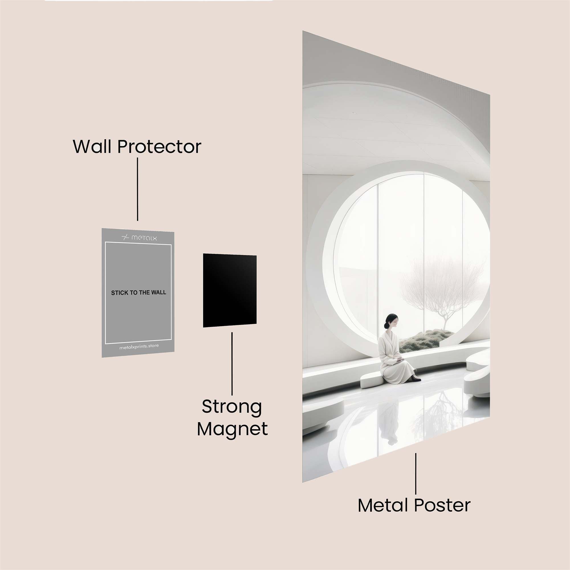 Serenity Circle Safe Wall Magnetic / M