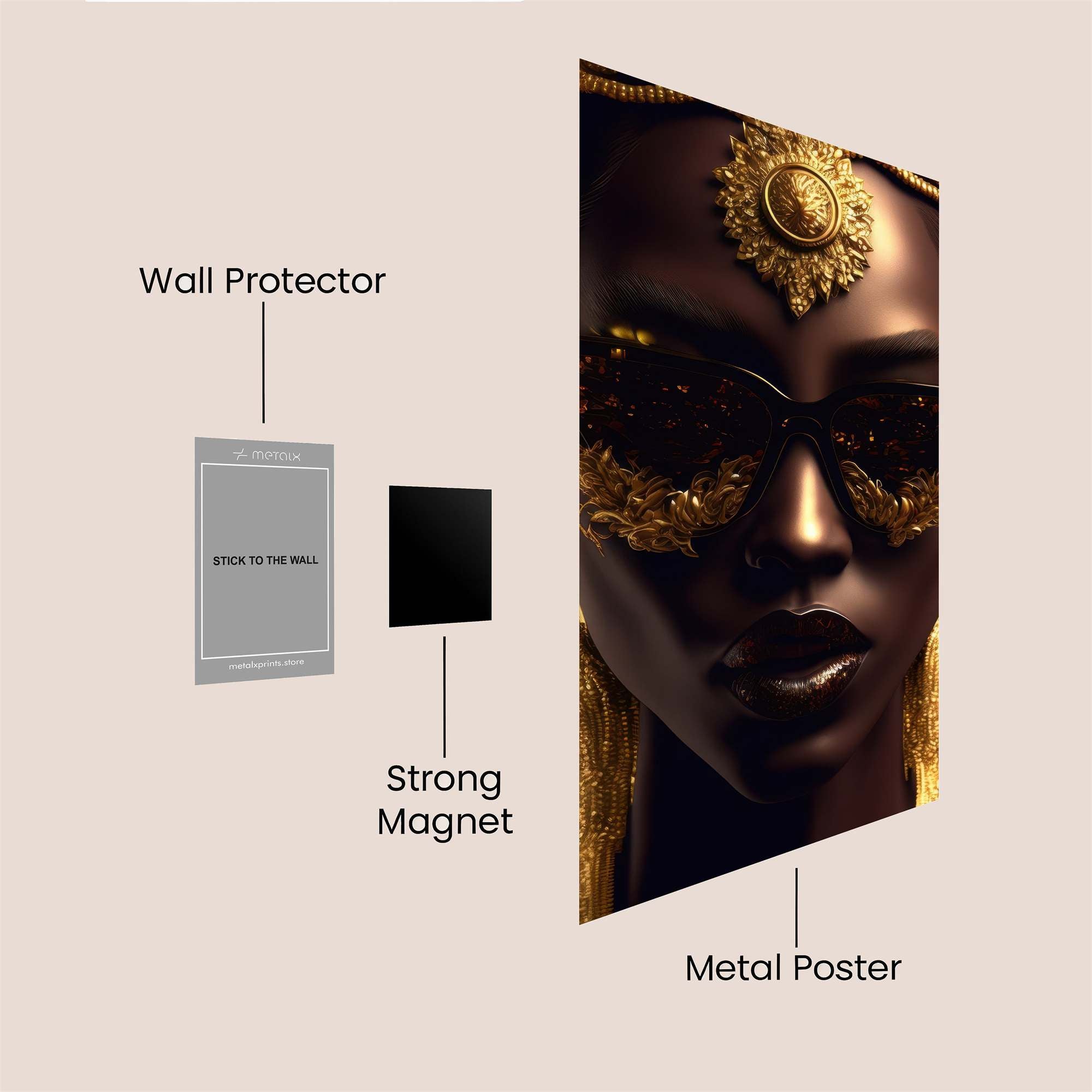 Golden Majesty Safe Wall Magnetic / M