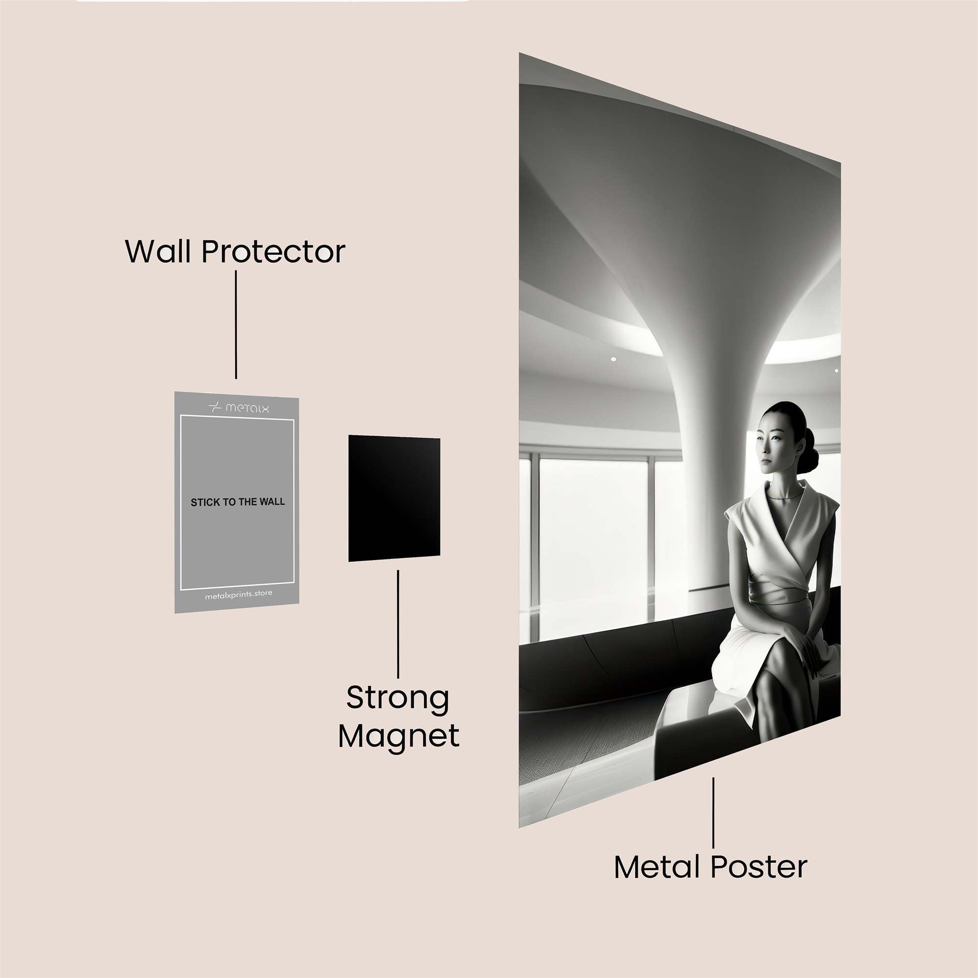 Graceful Elegance Safe Wall Magnetic / M