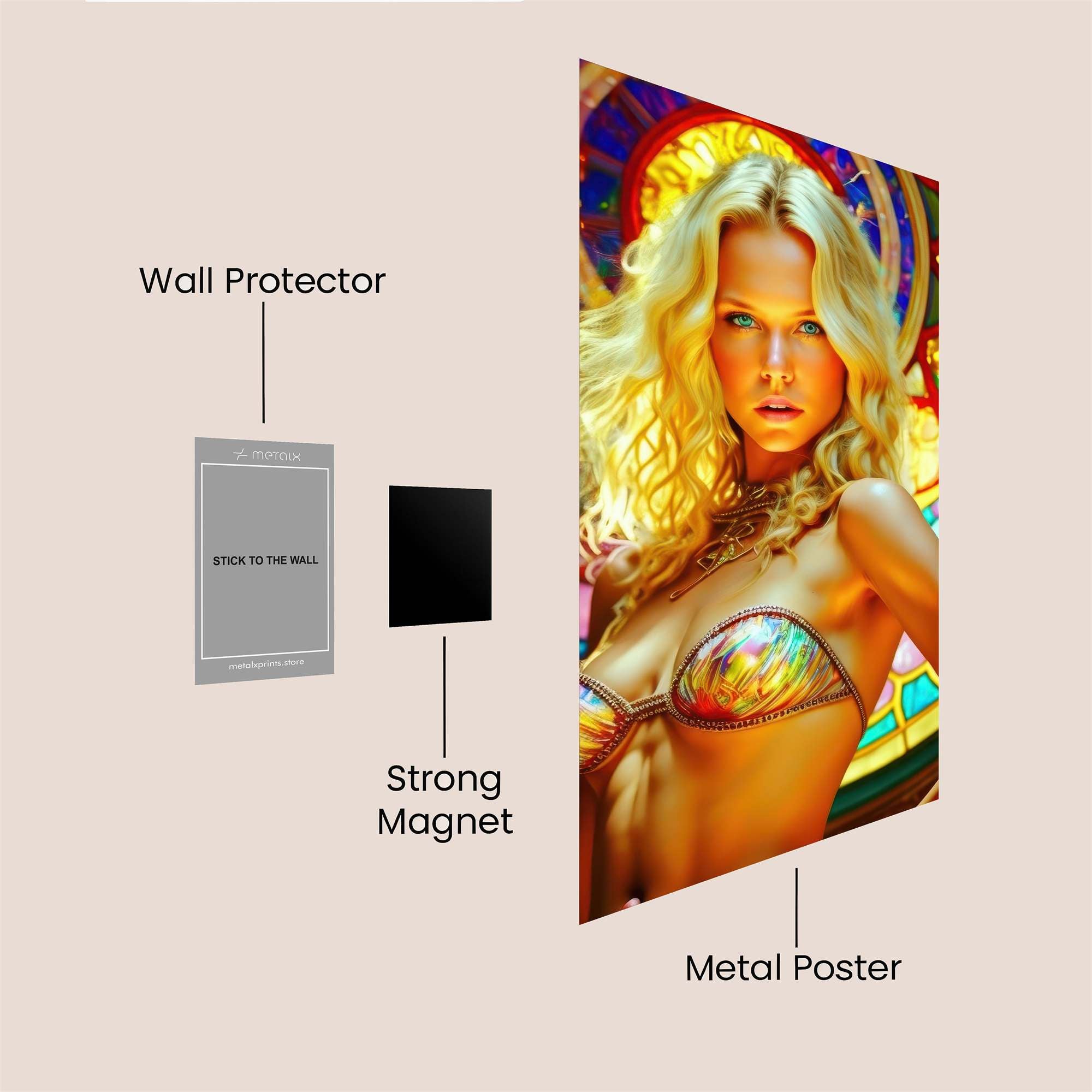 Stained Radiance Safe Wall Magnetic / M